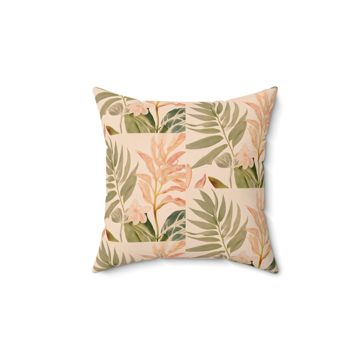 Nature's Aura Faux Suede Square Pillow