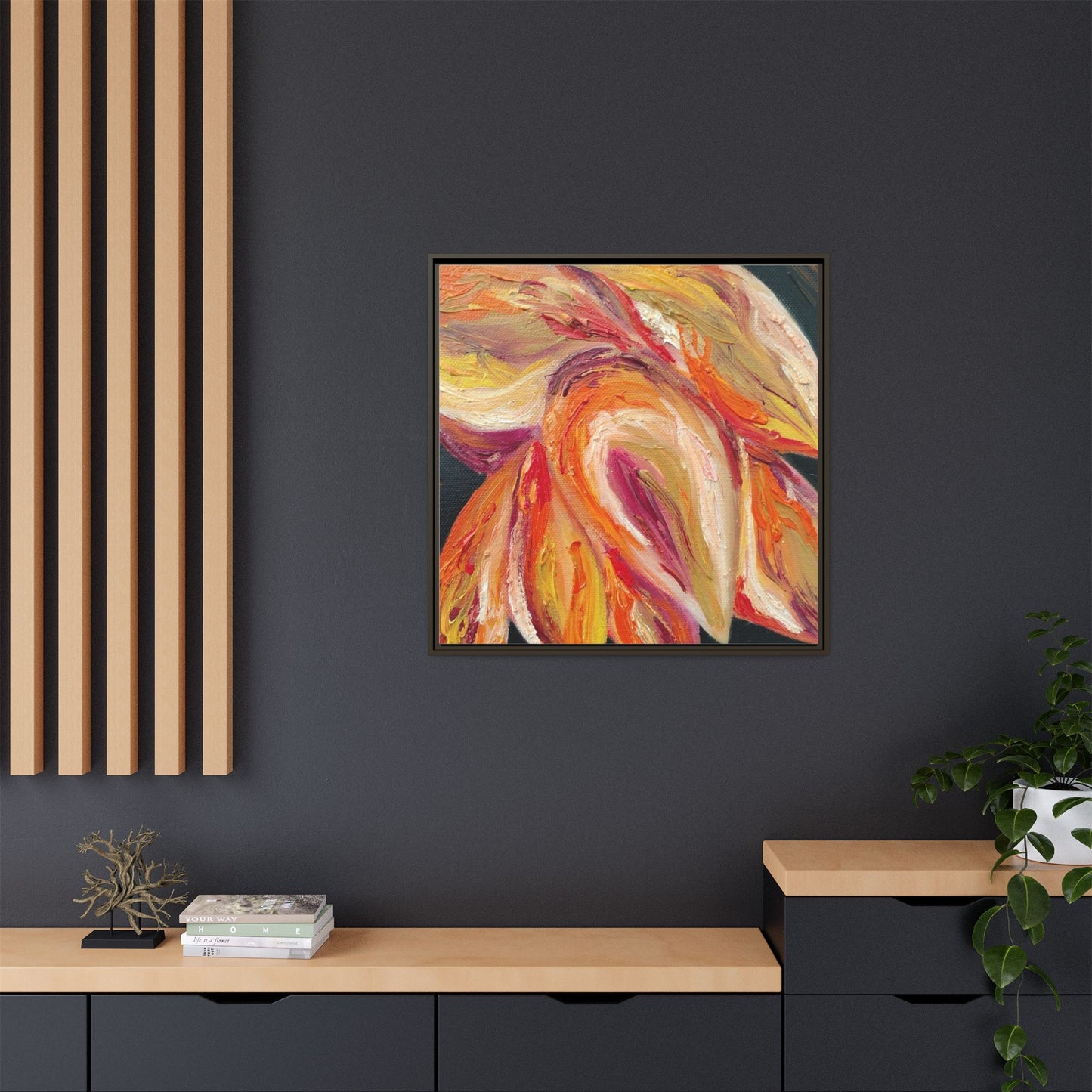 Dramatic Awakening Framed Canvas Art