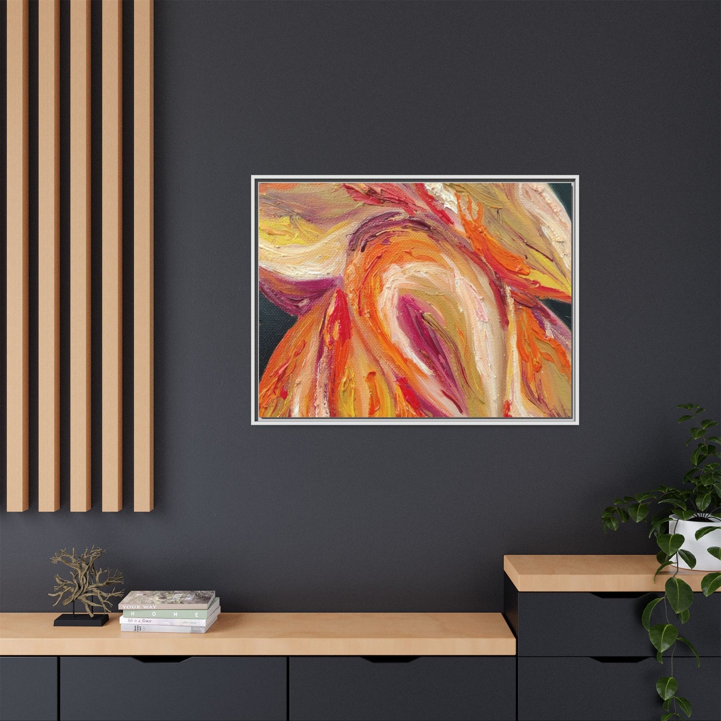 Dramatic Awakening Framed Canvas Art