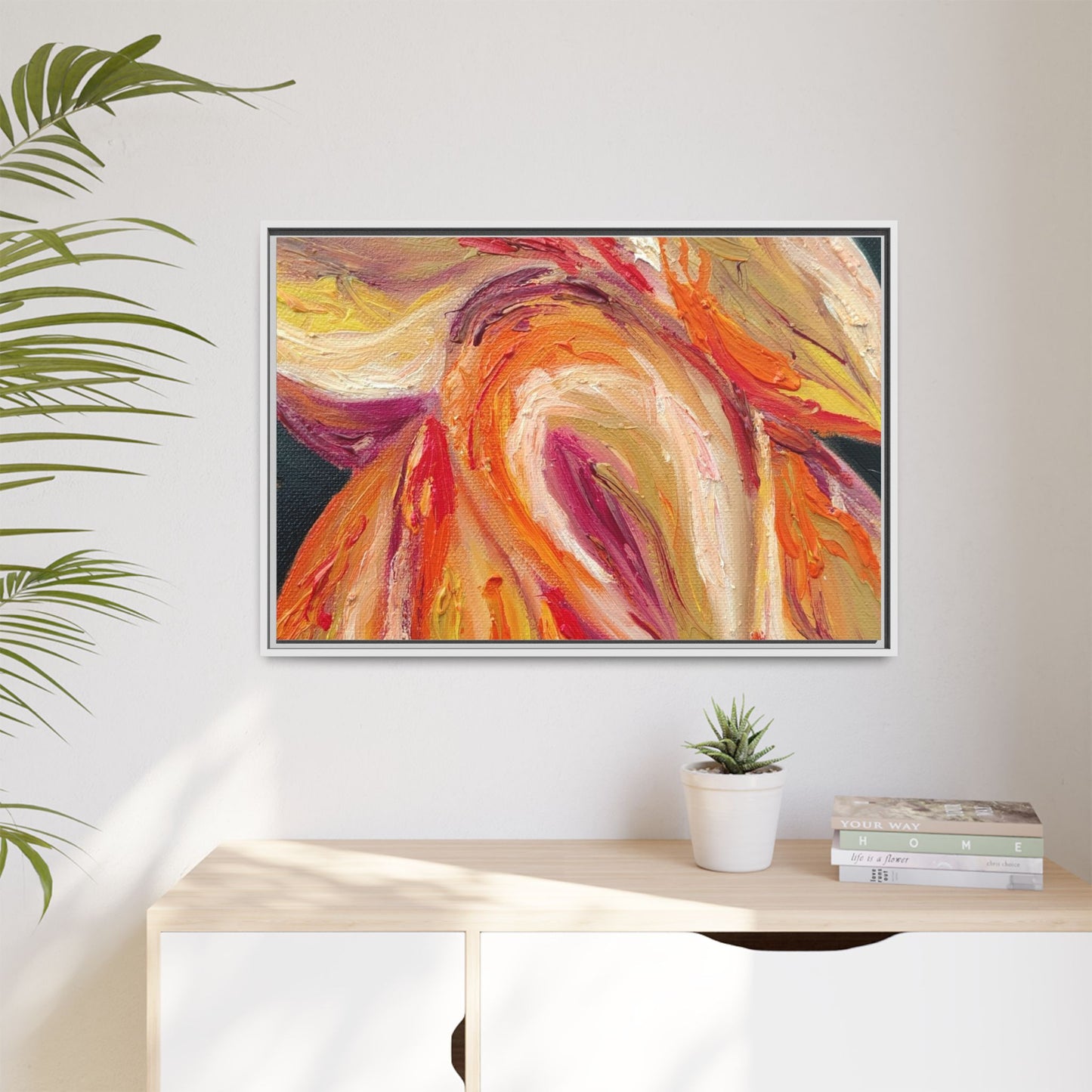 Dramatic Awakening Framed Canvas Art