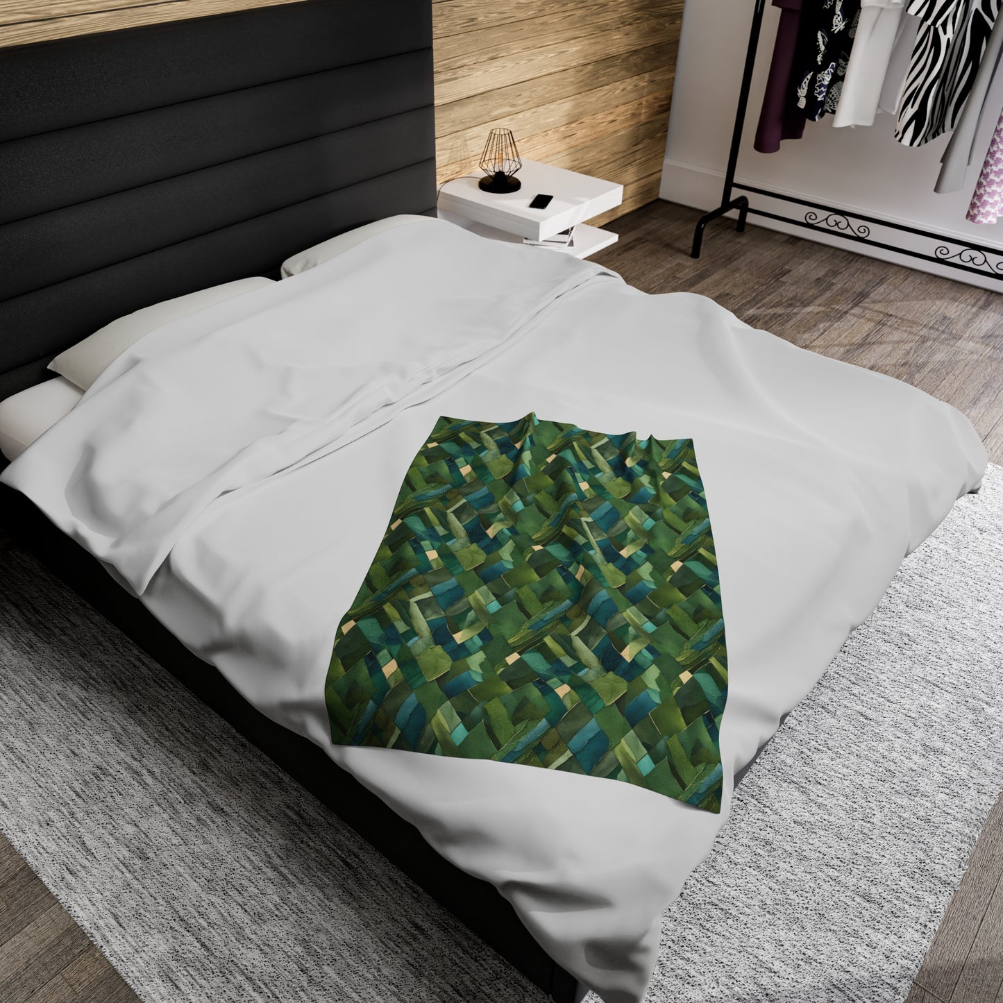 Jade Solace Velveteen Plush Blanket