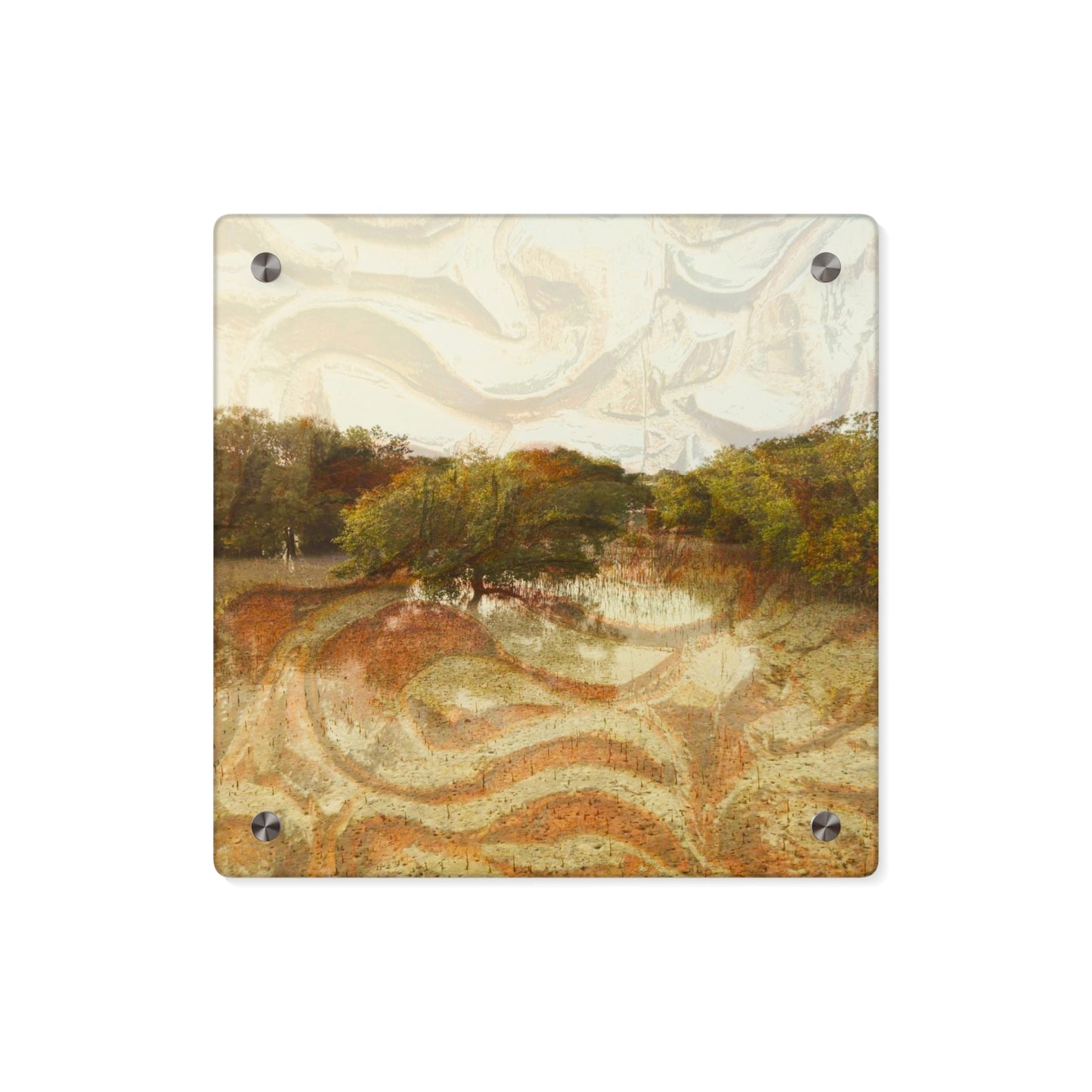 Serene Mangroves Acrylic Wall Art Panels