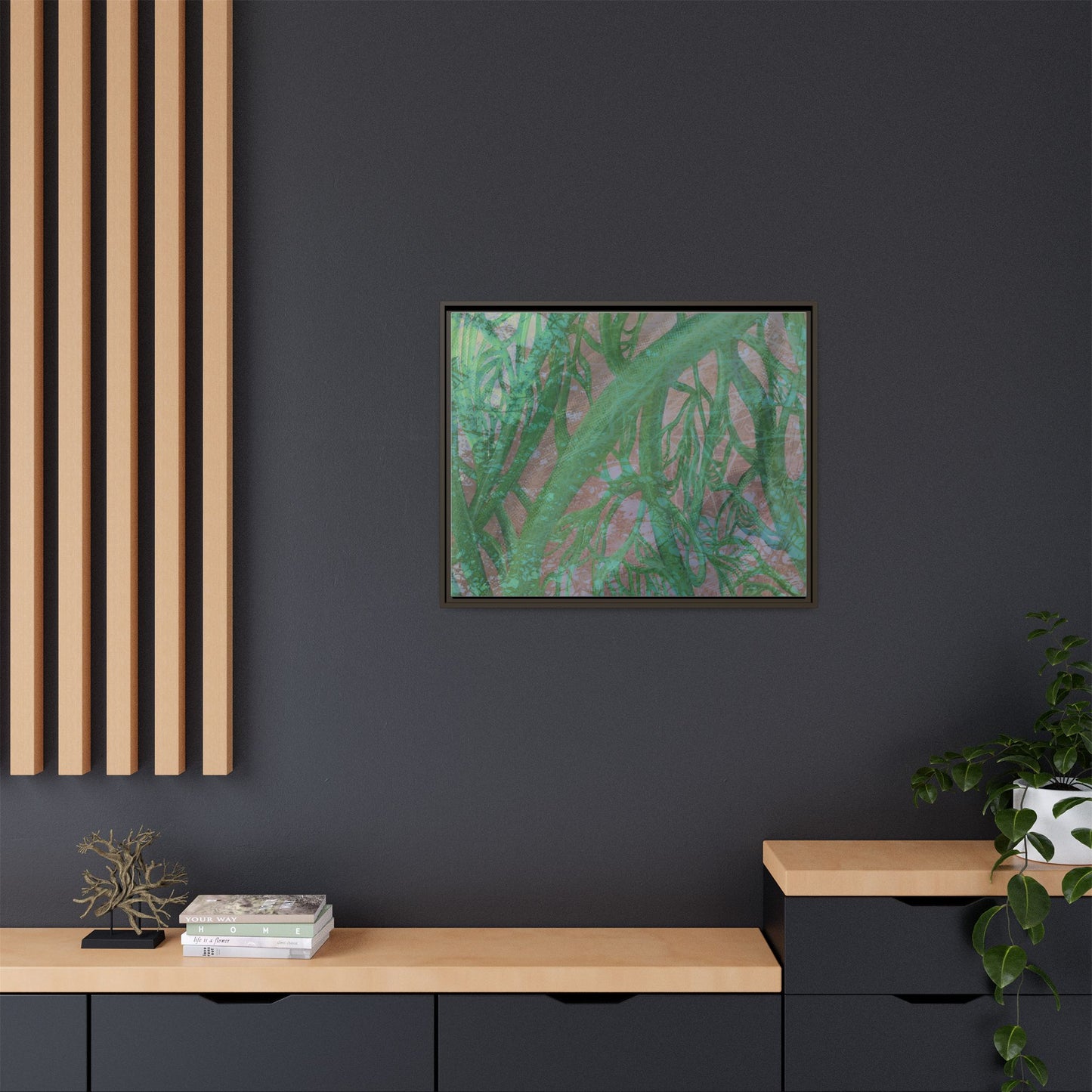 Inner Depths Framed Canvas Art