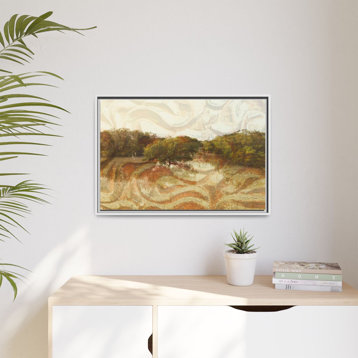 Serene Mangroves Framed Canvas Art