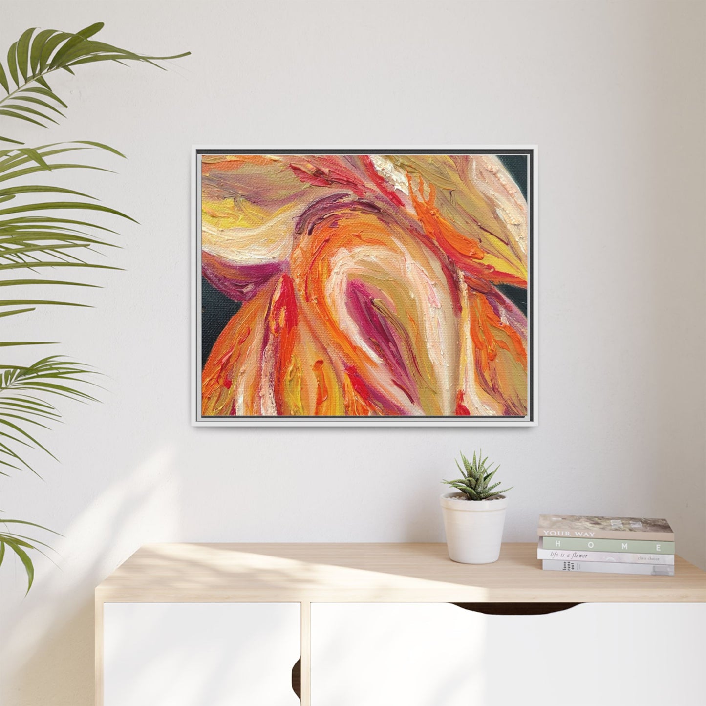 Dramatic Awakening Framed Canvas Art