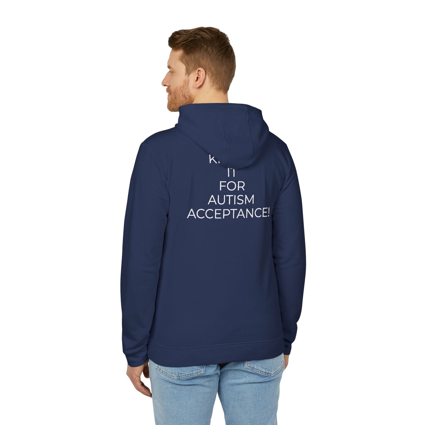 Adidas x Neurodivergent Synergy Unisex Fleece Hoodie - KICKIN’ IT FOR AUTISM ACCEPTANCE!
