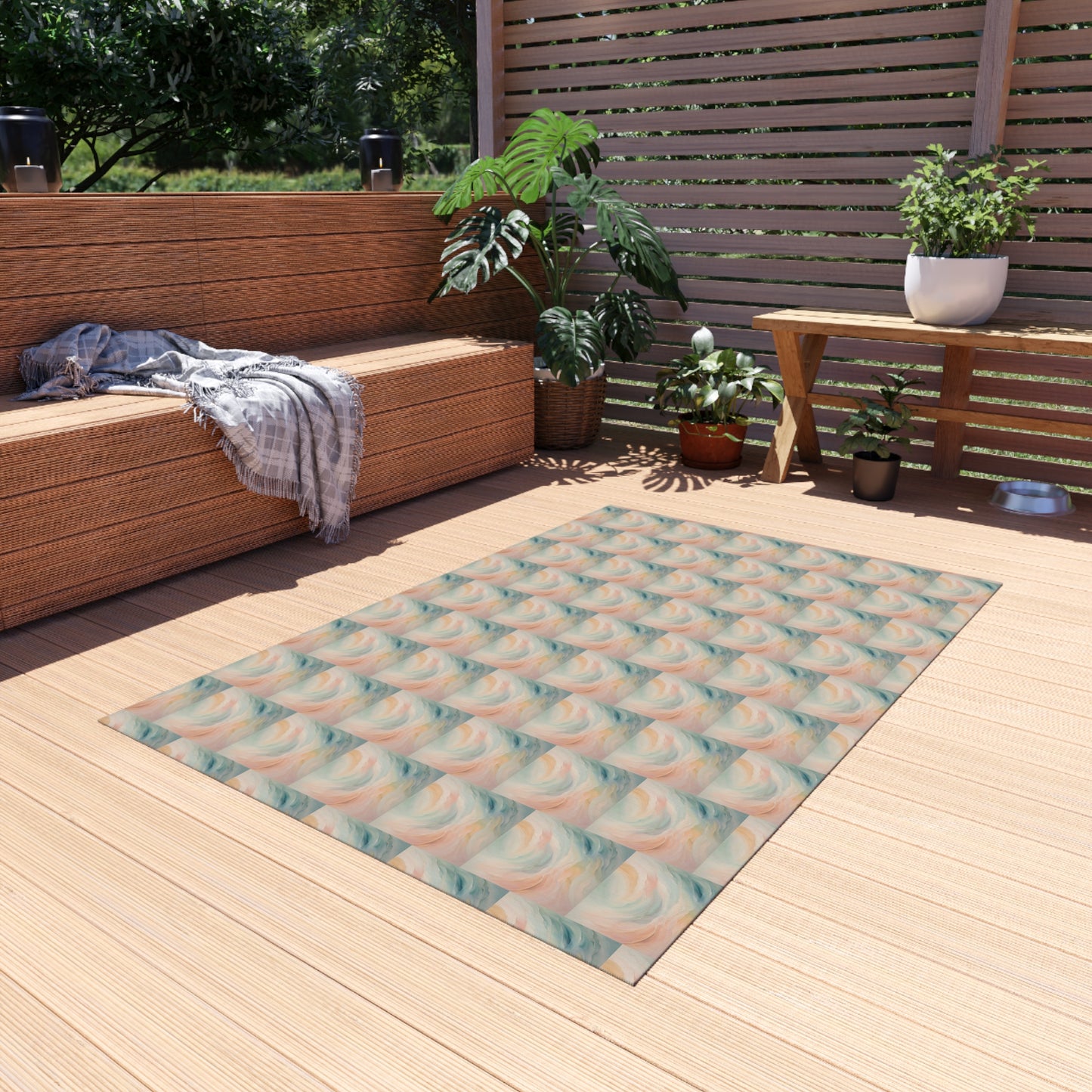 Ethereal Waves Outdoor Rug