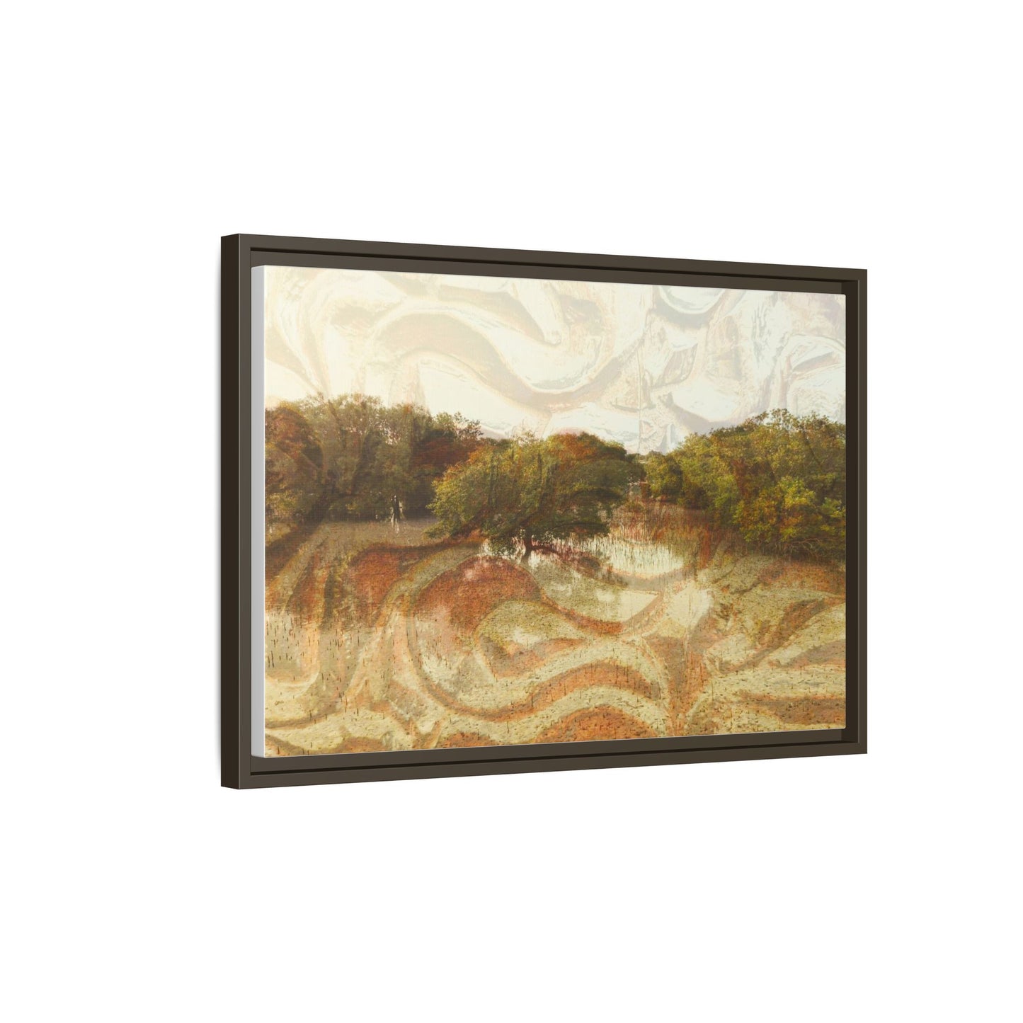 Serene Mangroves Framed Canvas Art