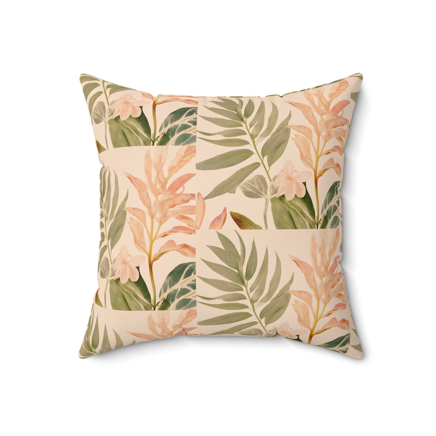 Nature's Aura Faux Suede Square Pillow