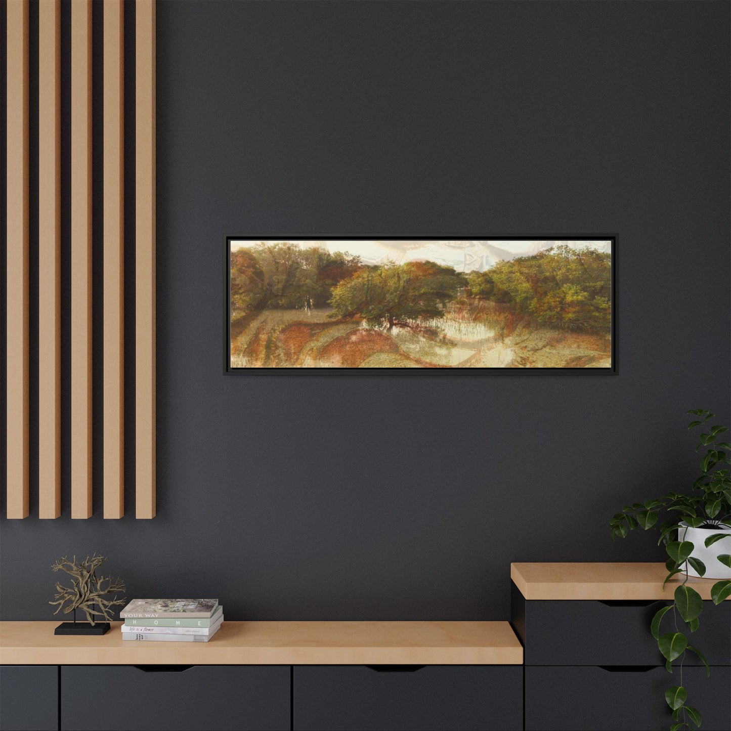 Serene Mangroves Framed Canvas Art