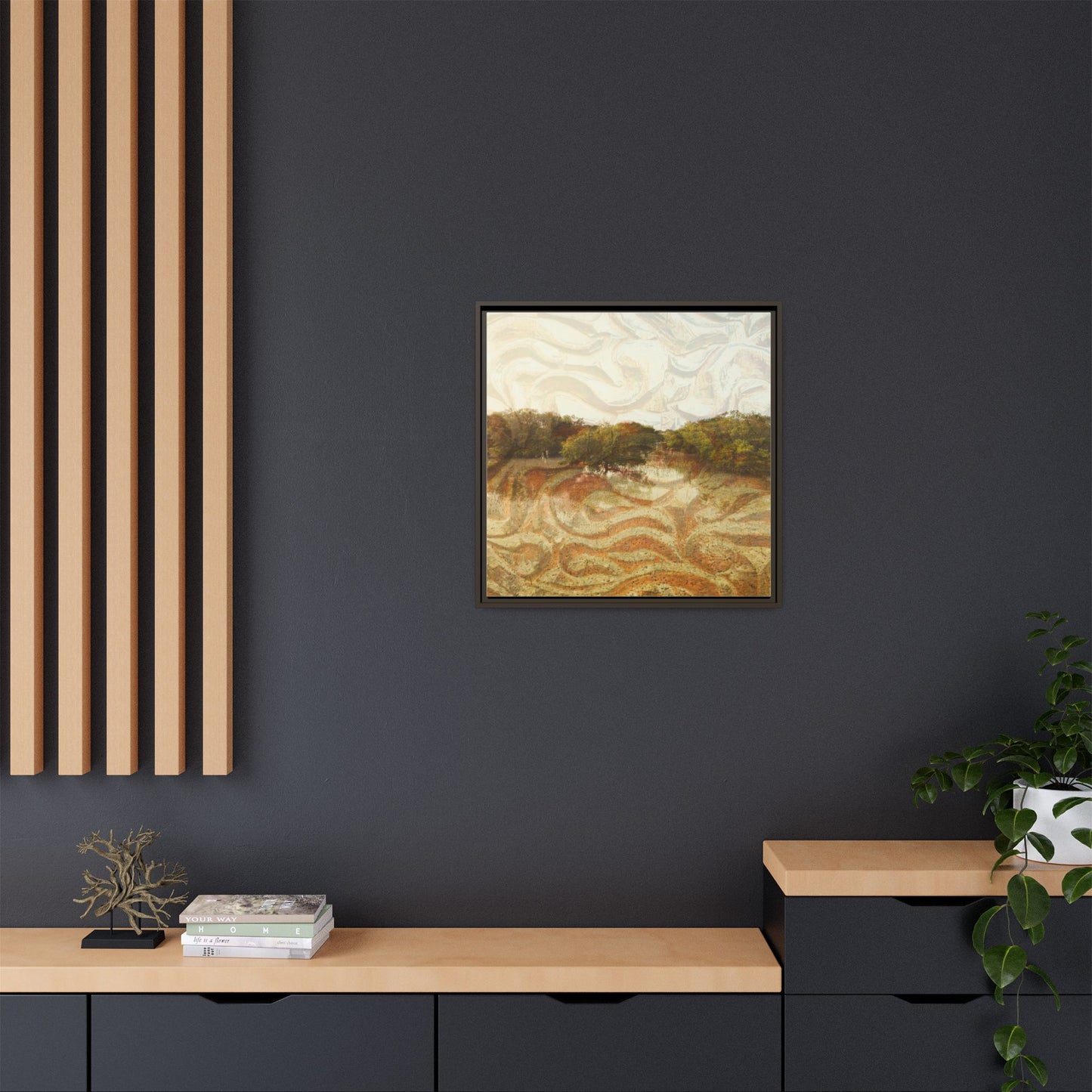 Serene Mangroves Framed Canvas Art