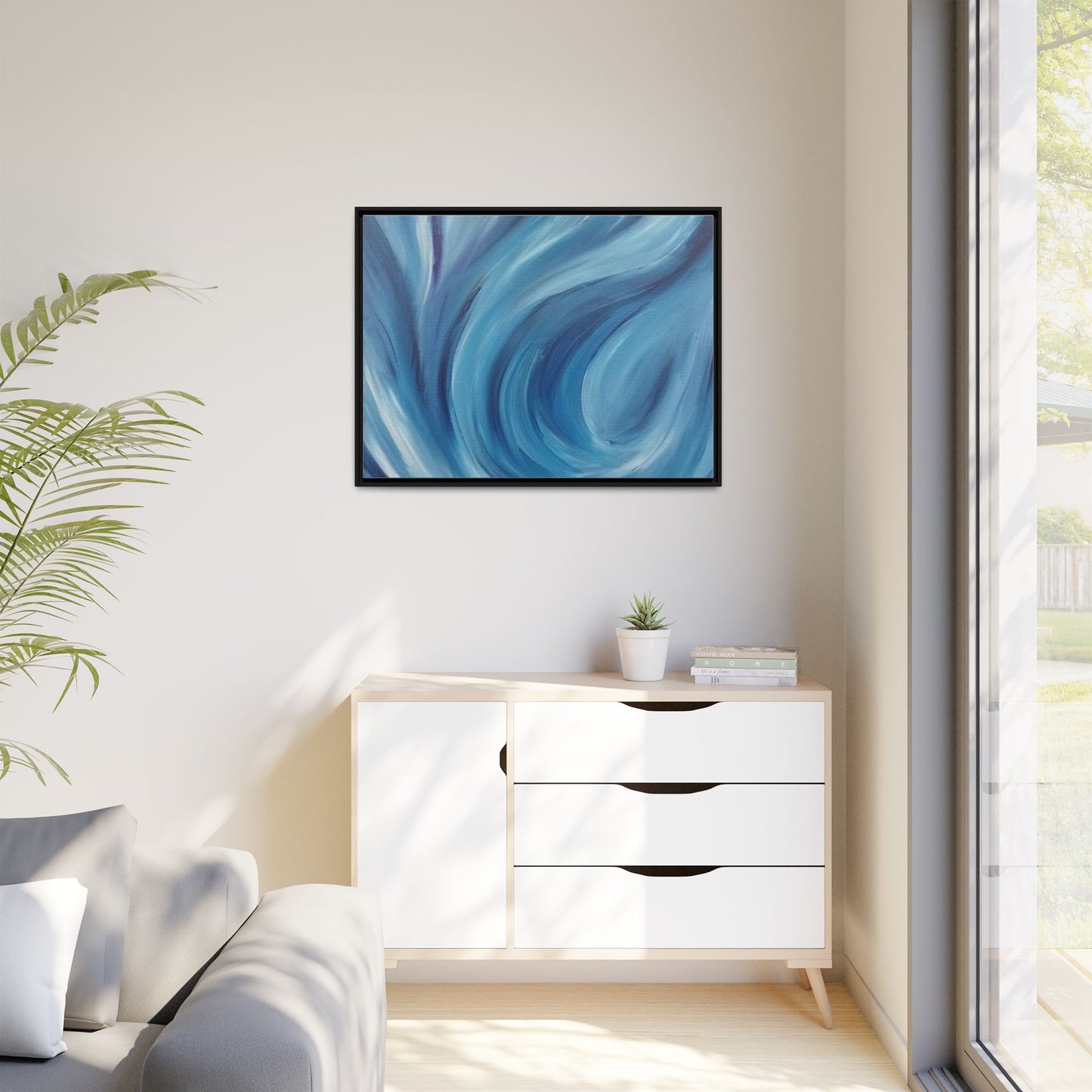 Intrinsic Reflection Framed Canvas Art
