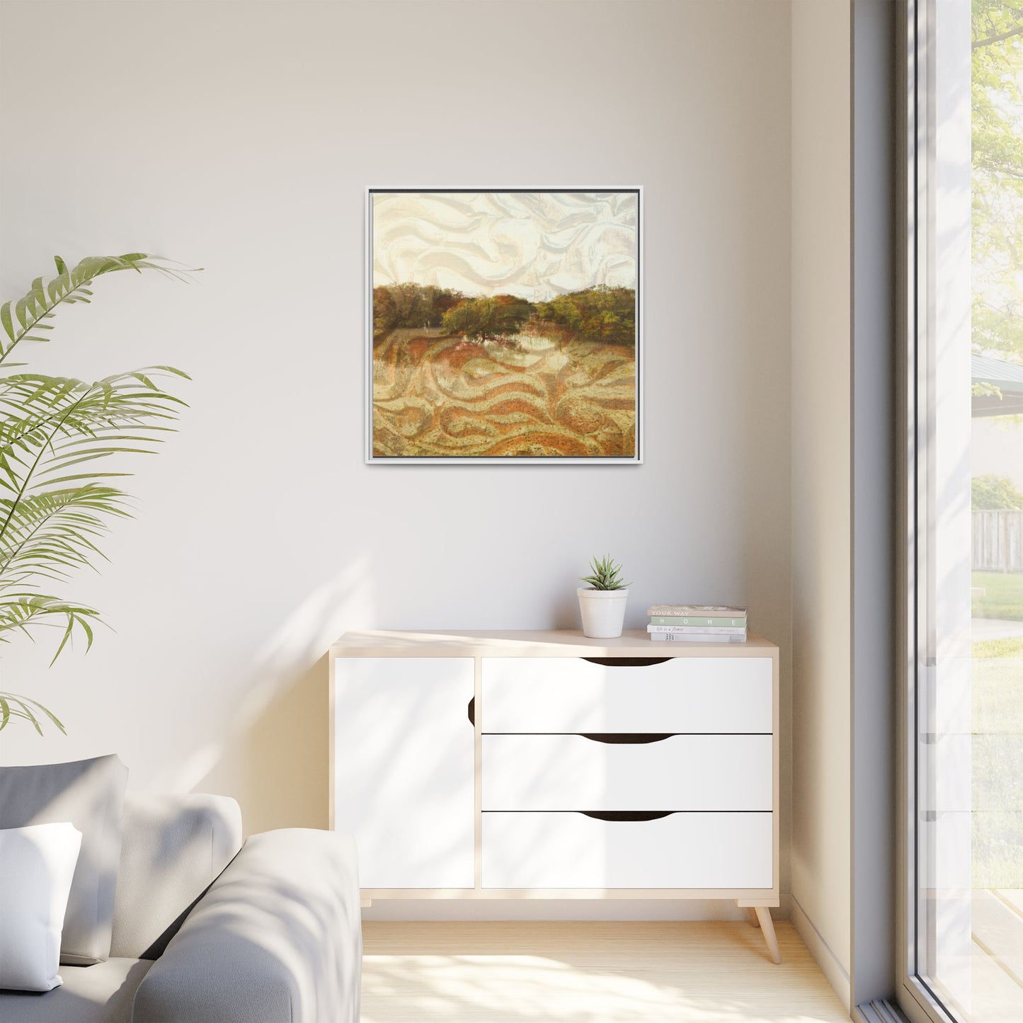 Serene Mangroves Framed Canvas Art