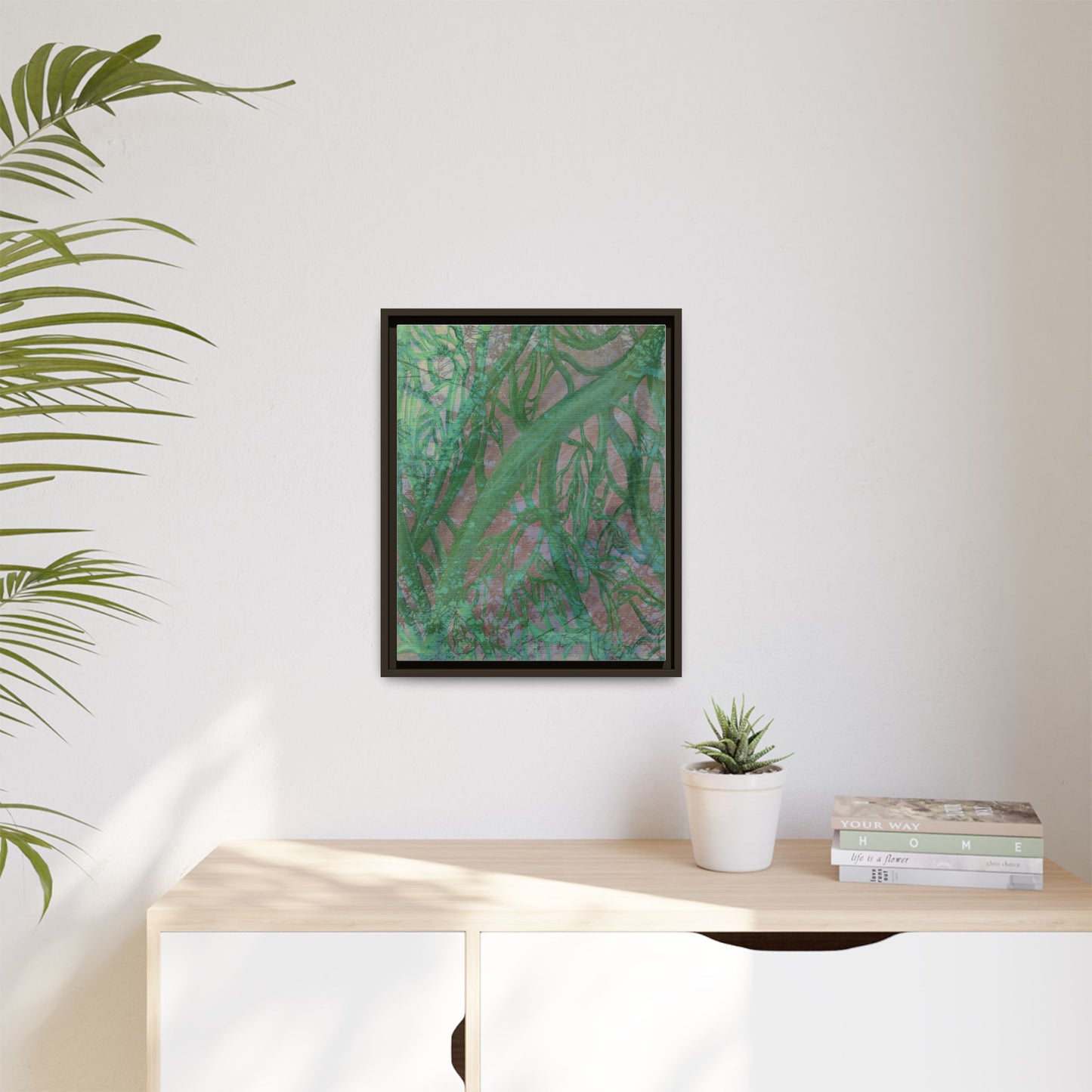 Inner Depths Framed Canvas Art