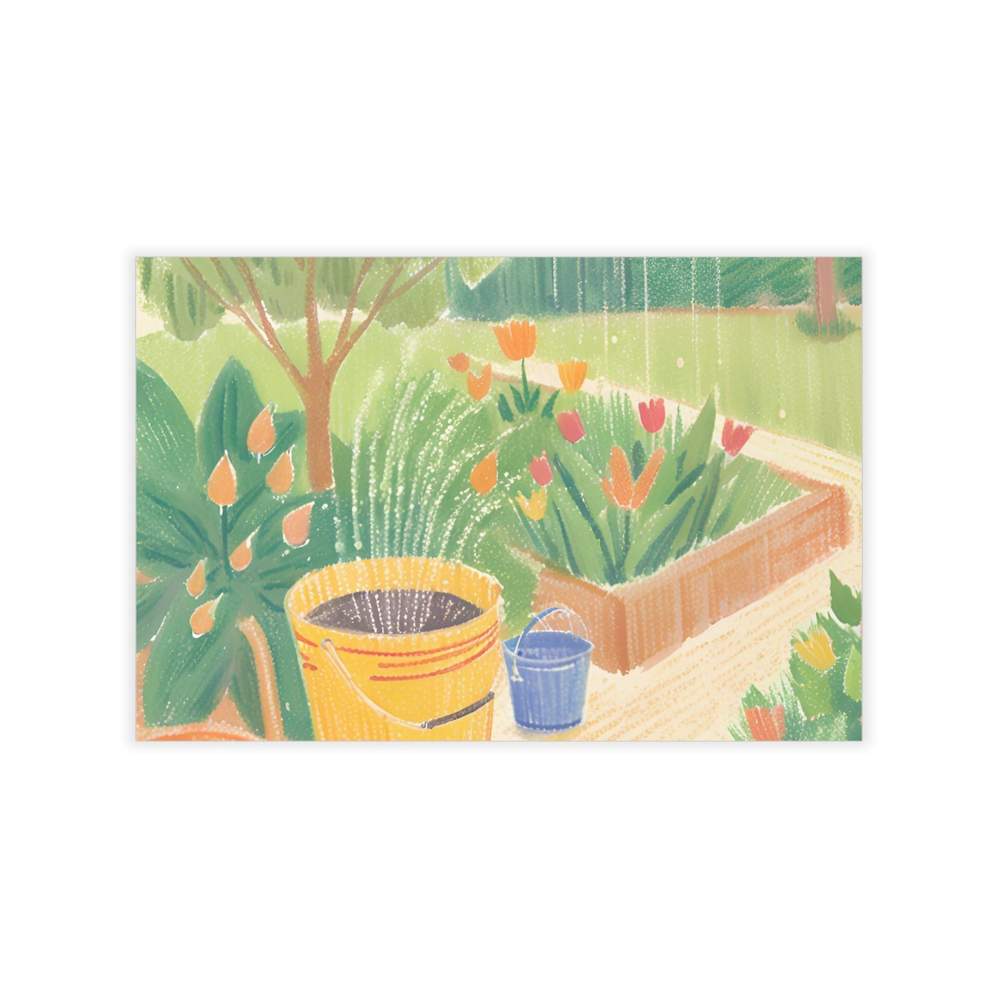 Rain Garden Wall Decals