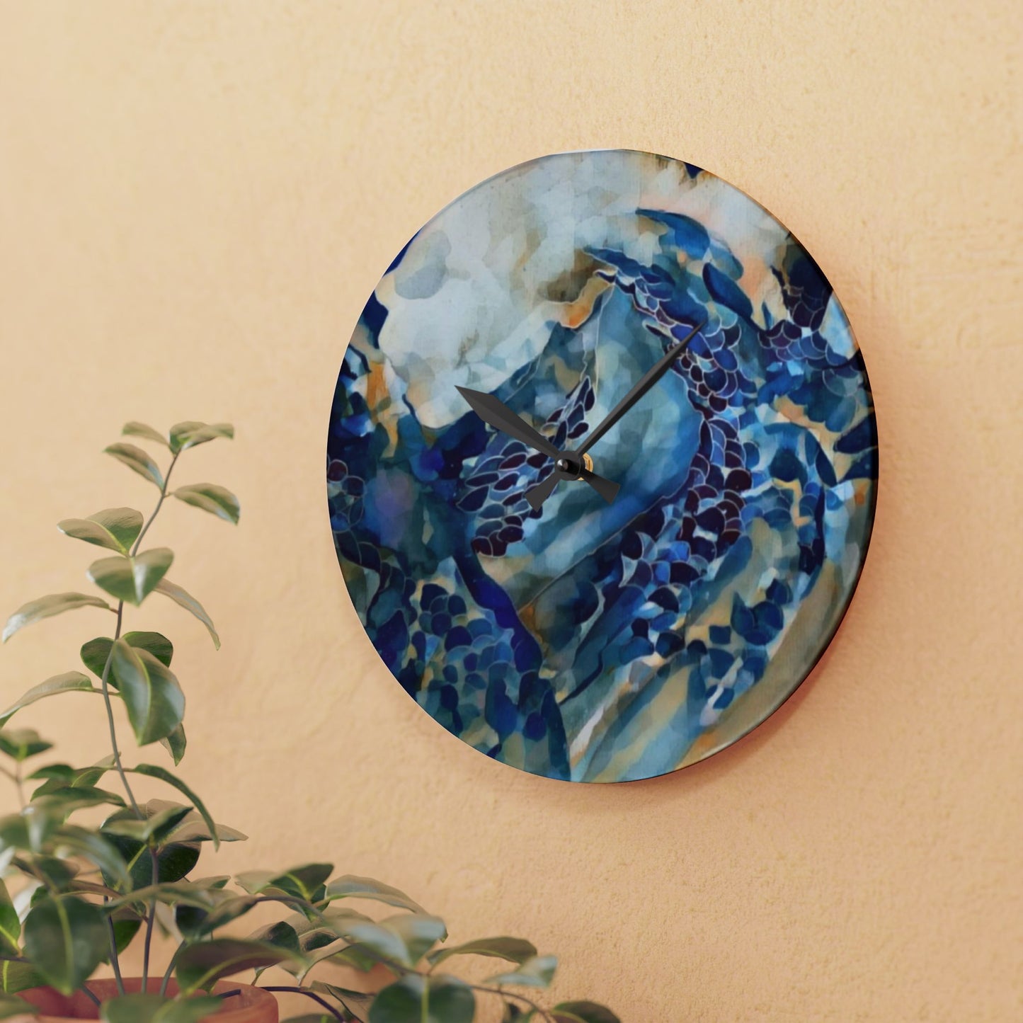Liminal Light 1 by Helena Barbagelata Wall Clock