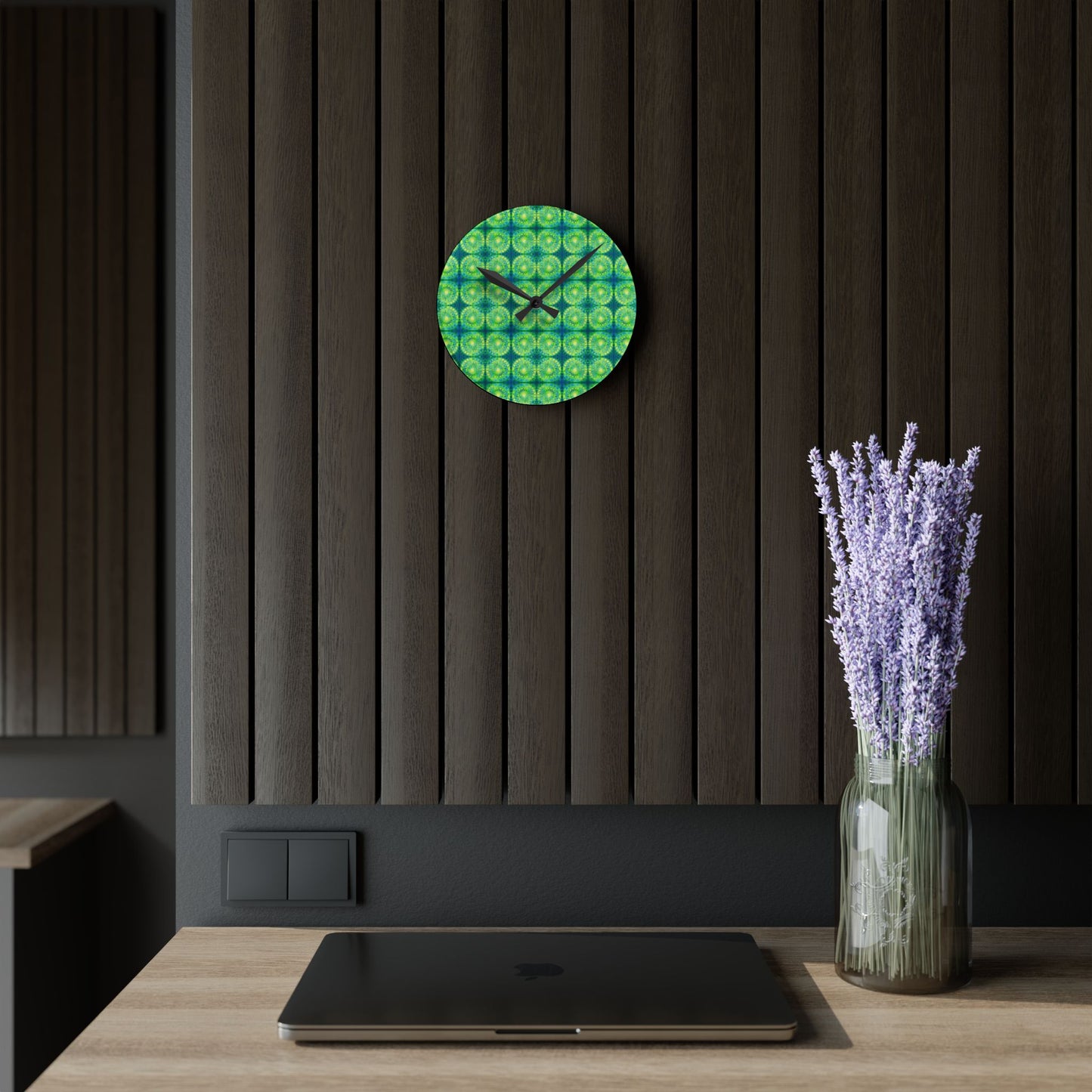 Safety Net Circles by Uta Feinstein Wall Clock
