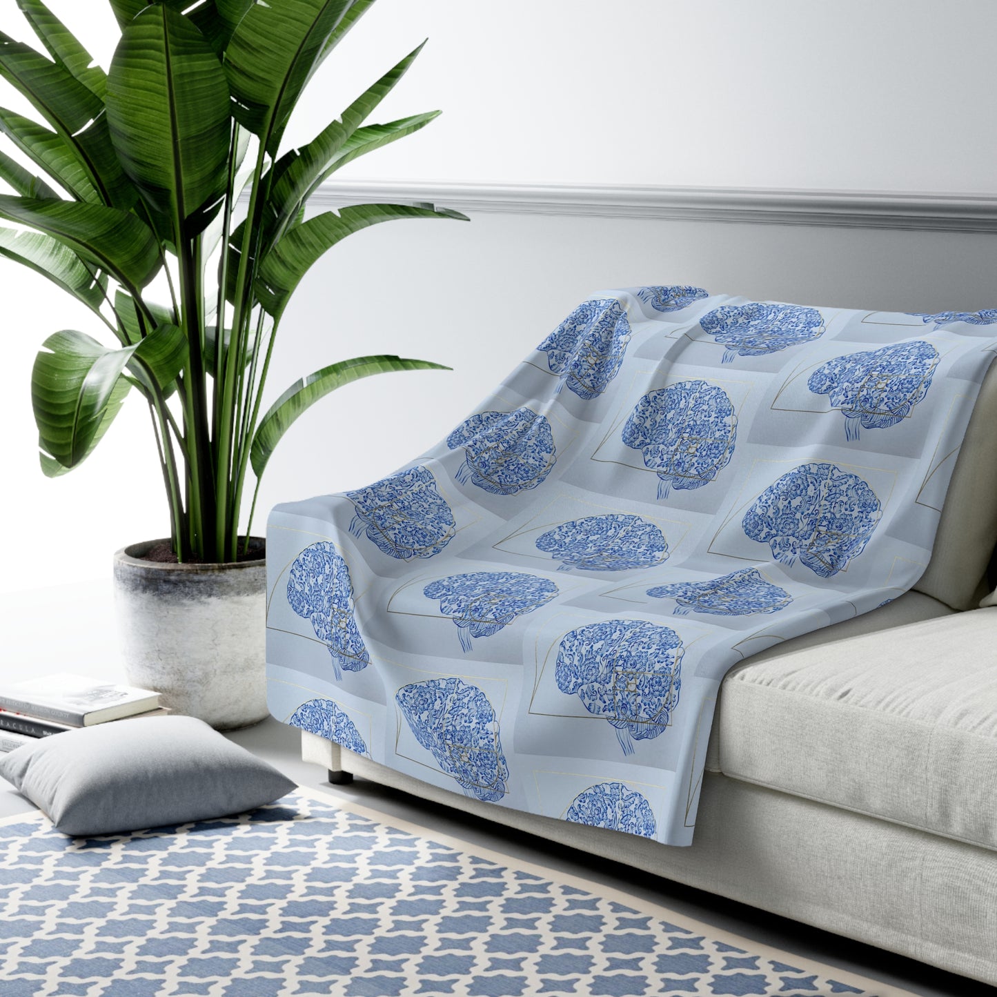 'Beautiful Mind' by Nagihan Seymour Sherpa Fleece Blanket