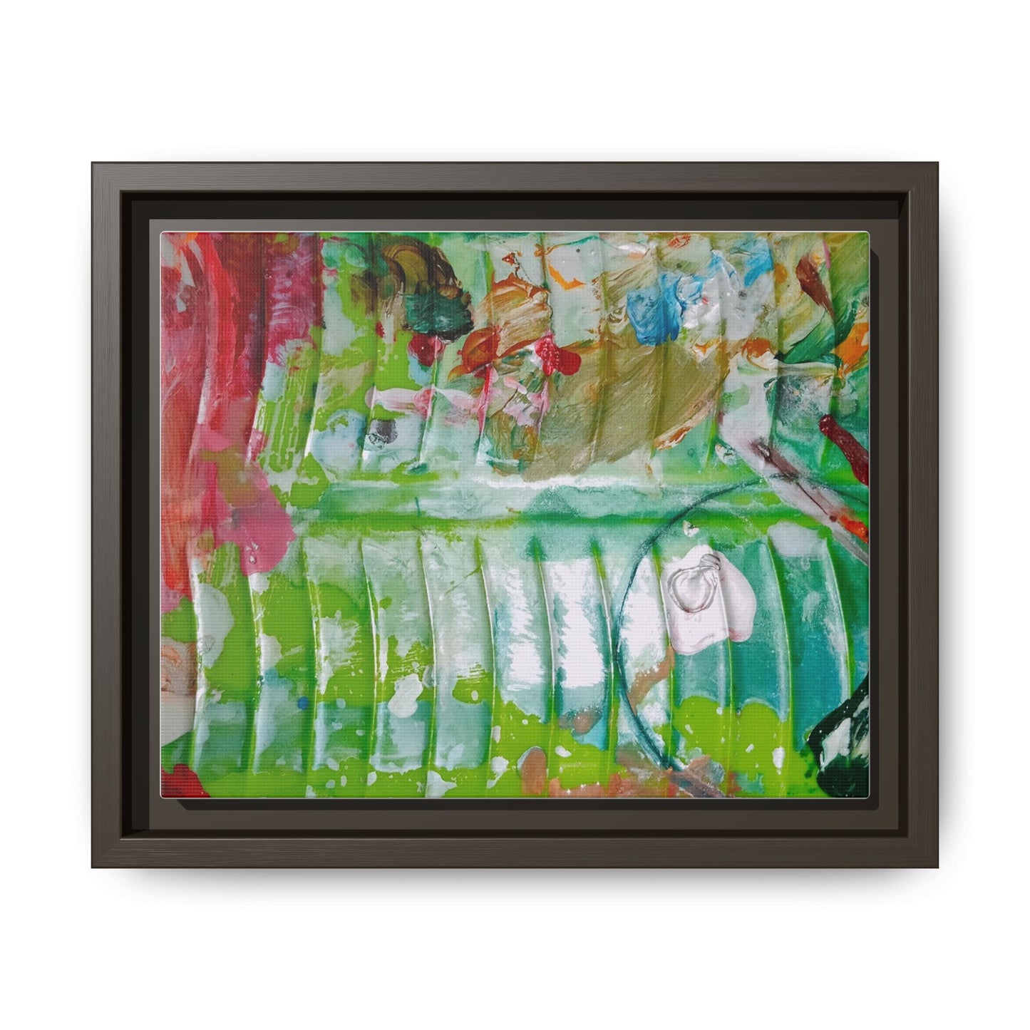 'A Mix of Life' Framed Canvas Art