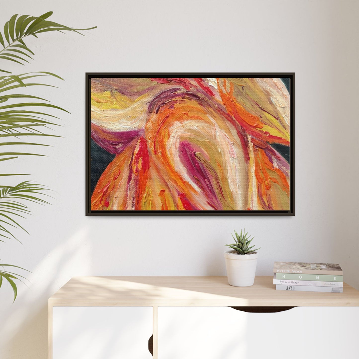 Dramatic Awakening Framed Canvas Art