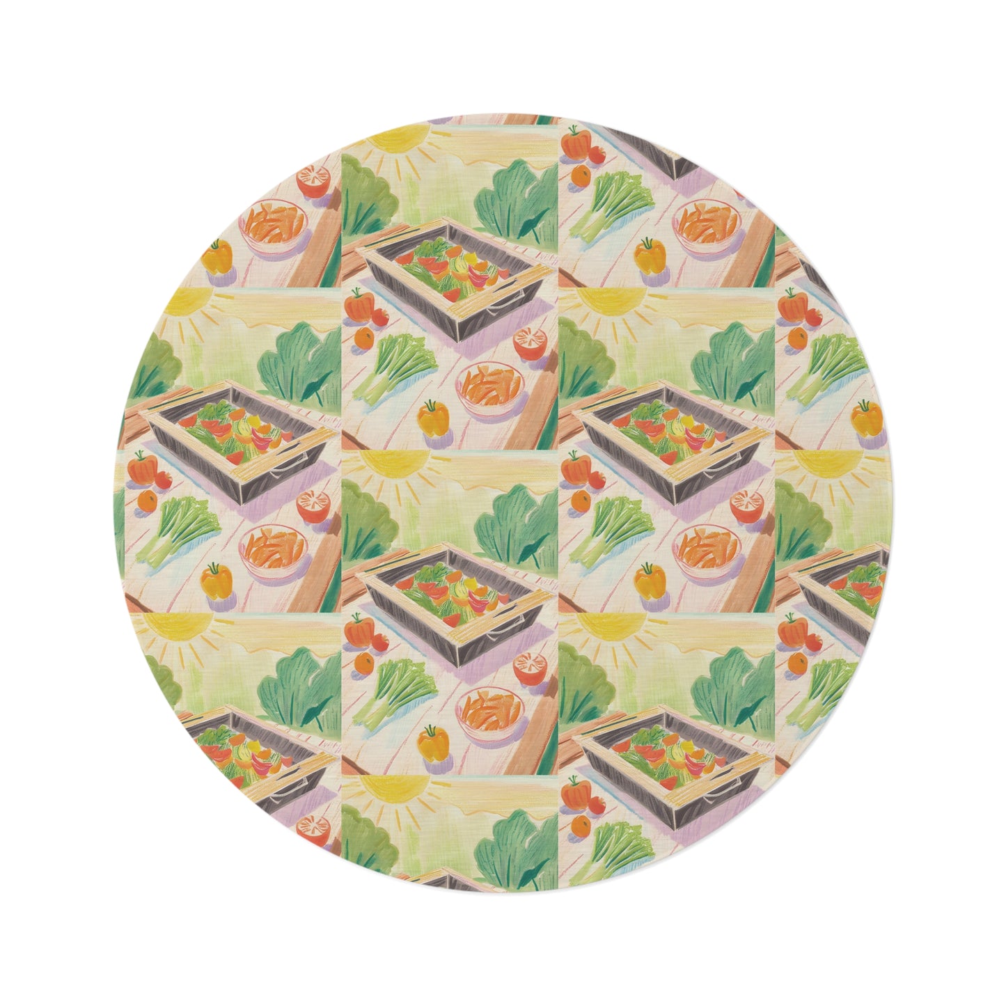 Food Round Rug