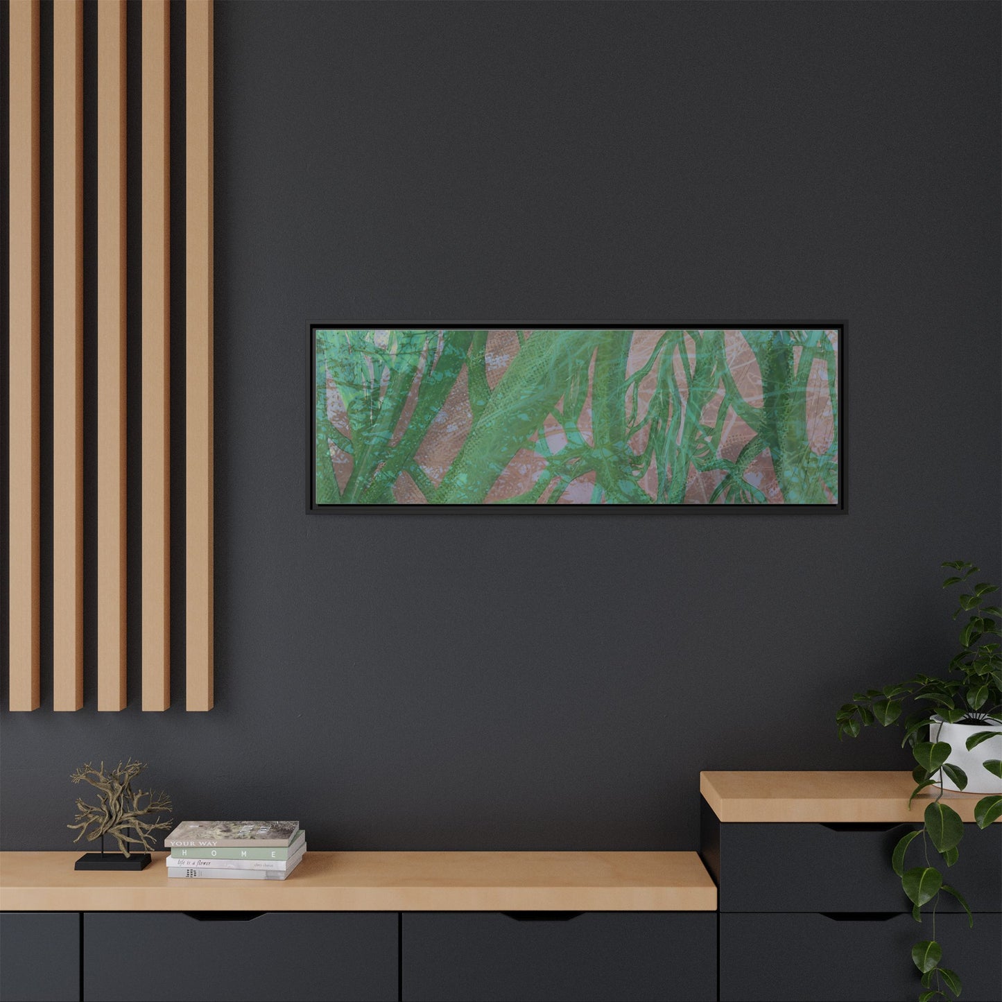 Inner Depths Framed Canvas Art