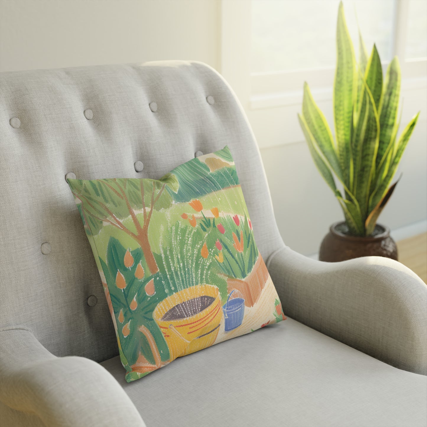 Rain Garden Eco-Friendly Pillow