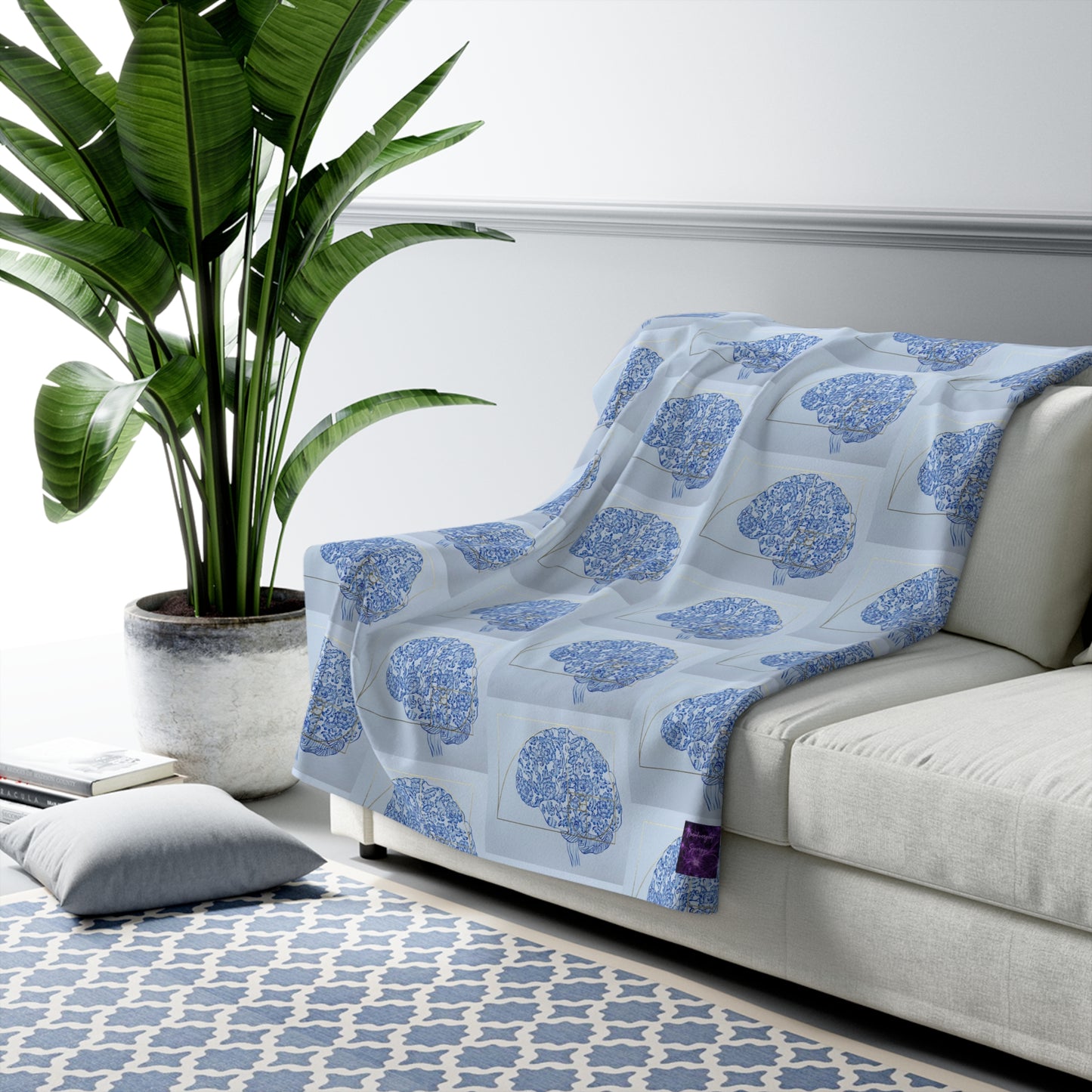 'Beautiful Mind' by Nagihan Seymour Sherpa Fleece Blanket