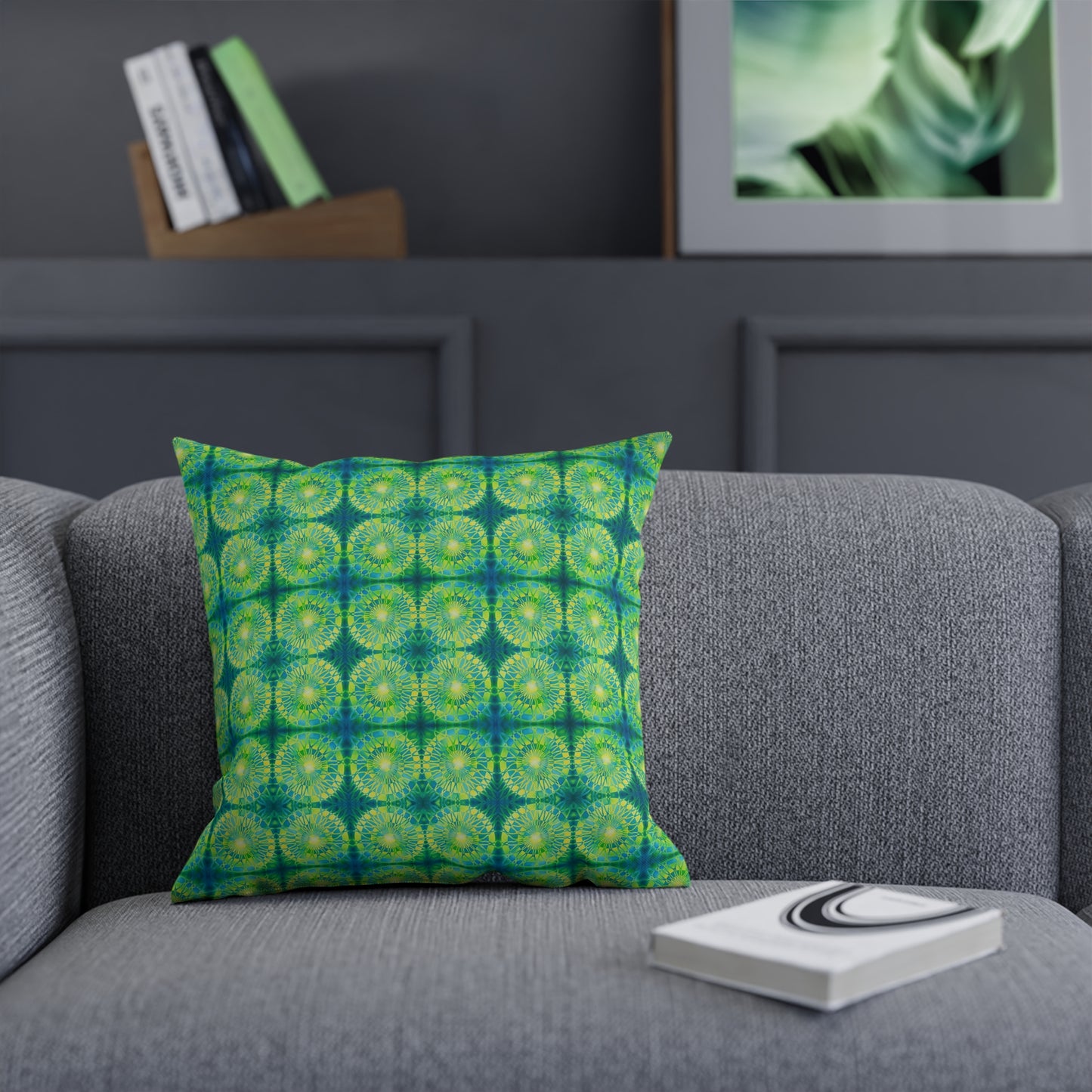 Safety Net Circles by Uta Feinstein Pillow