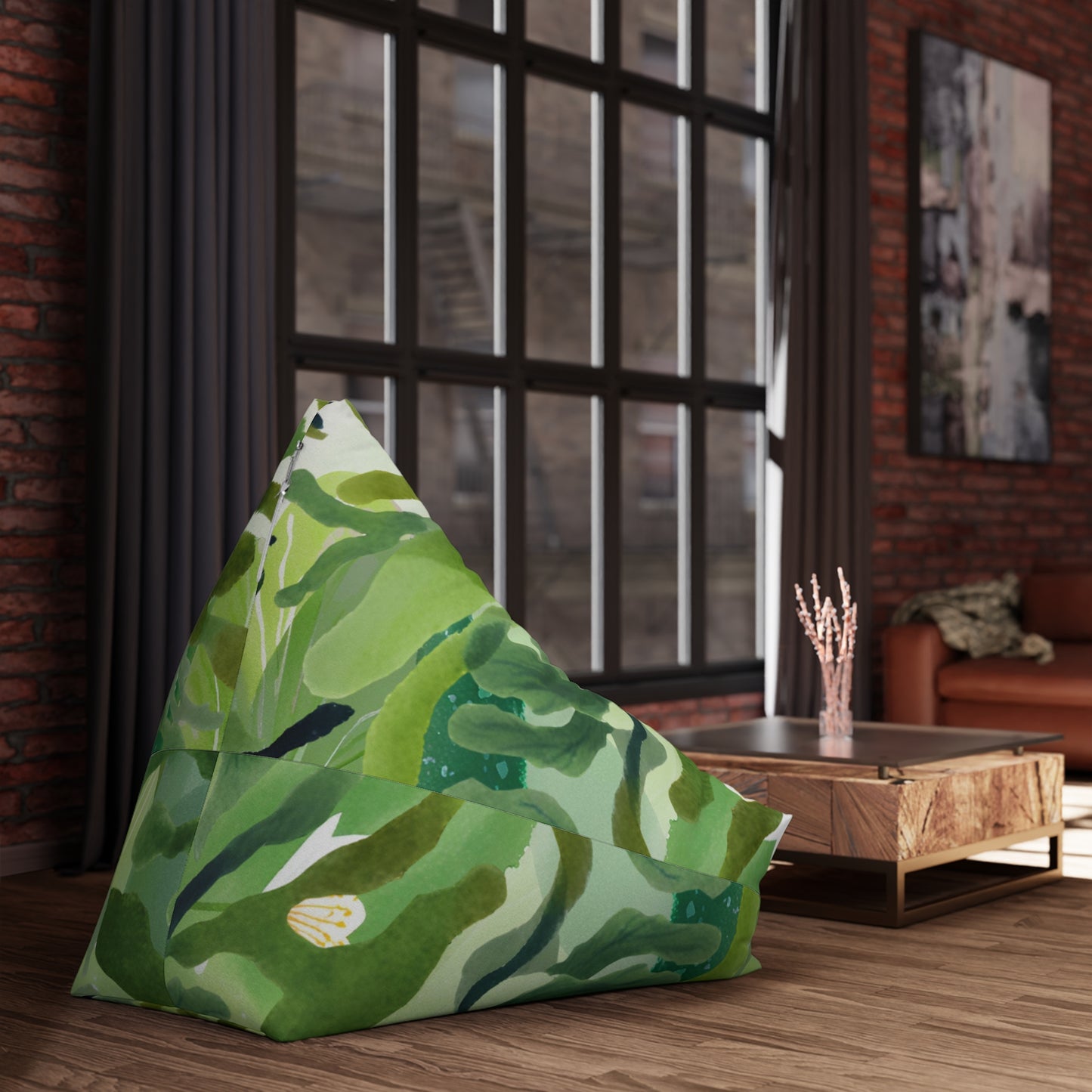 Pond Algae Bean Bag Chair Cover