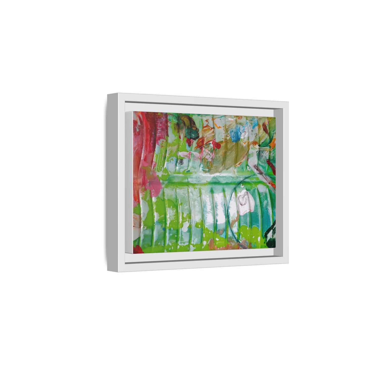 'A Mix of Life' Framed Canvas Art