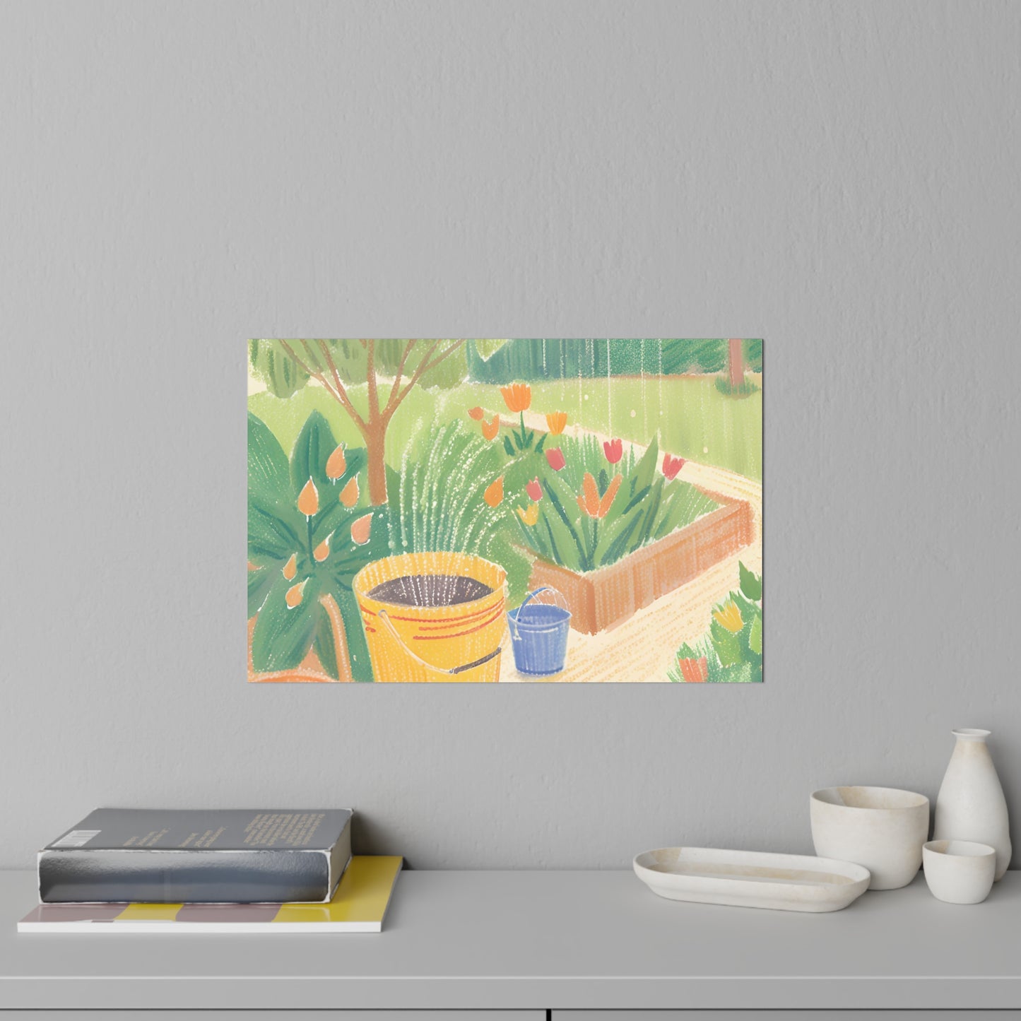 Rain Garden Wall Decals
