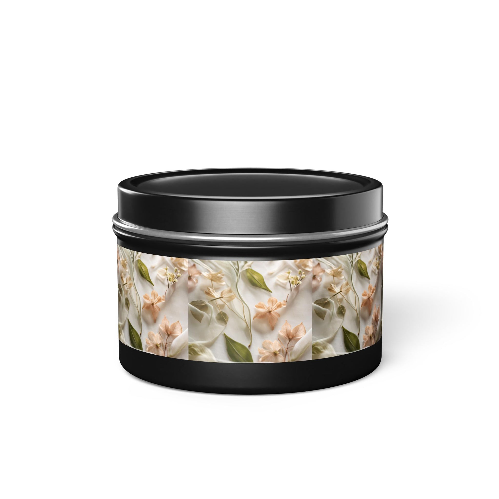 Botanical Elegance Tin Candles