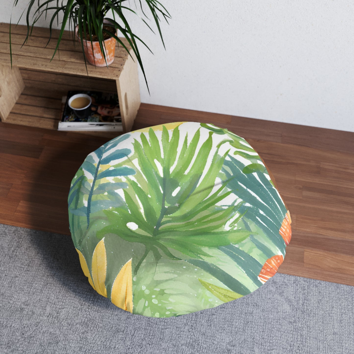 Forest Tufted Floor Pillow