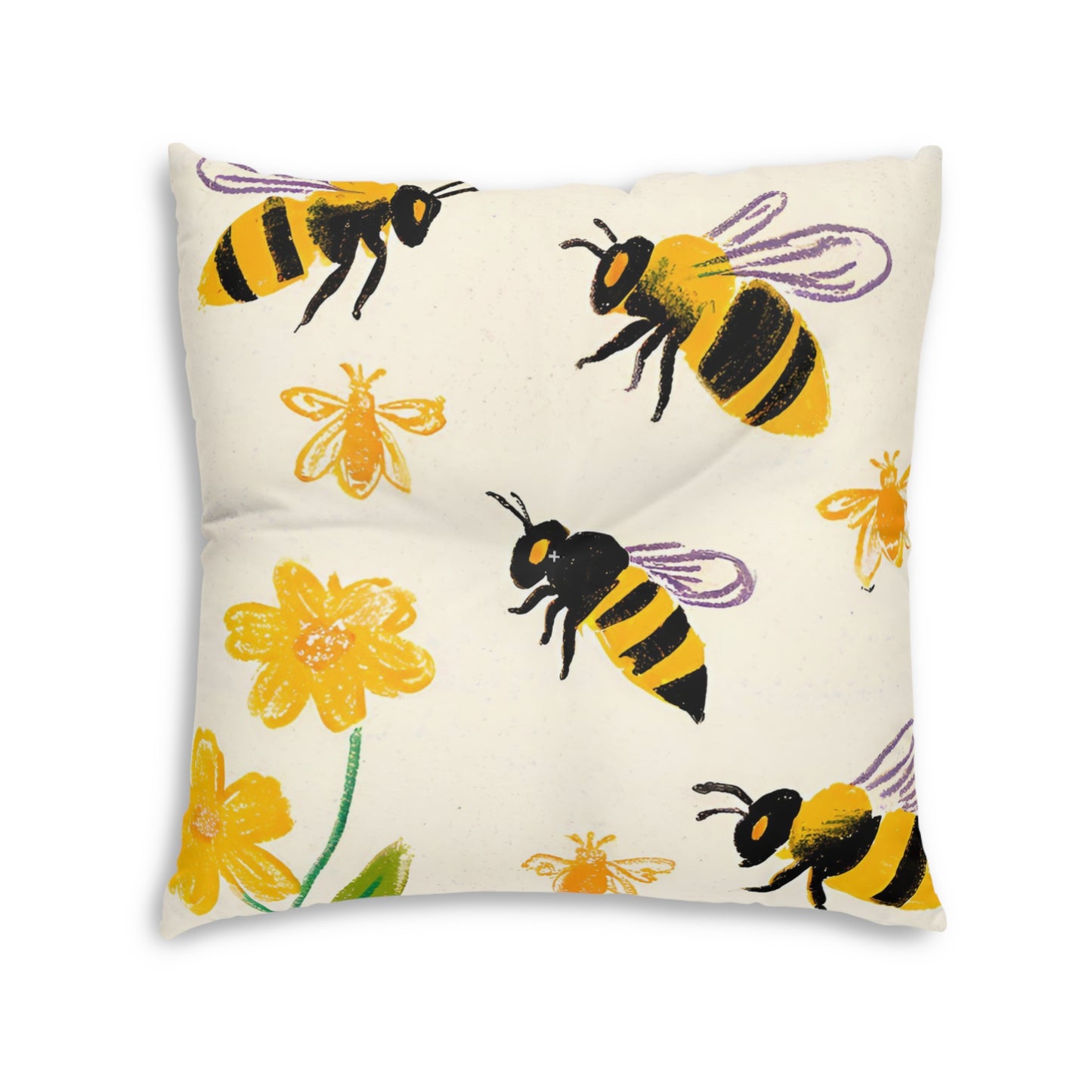 BuzzyTufted Floor Pillow