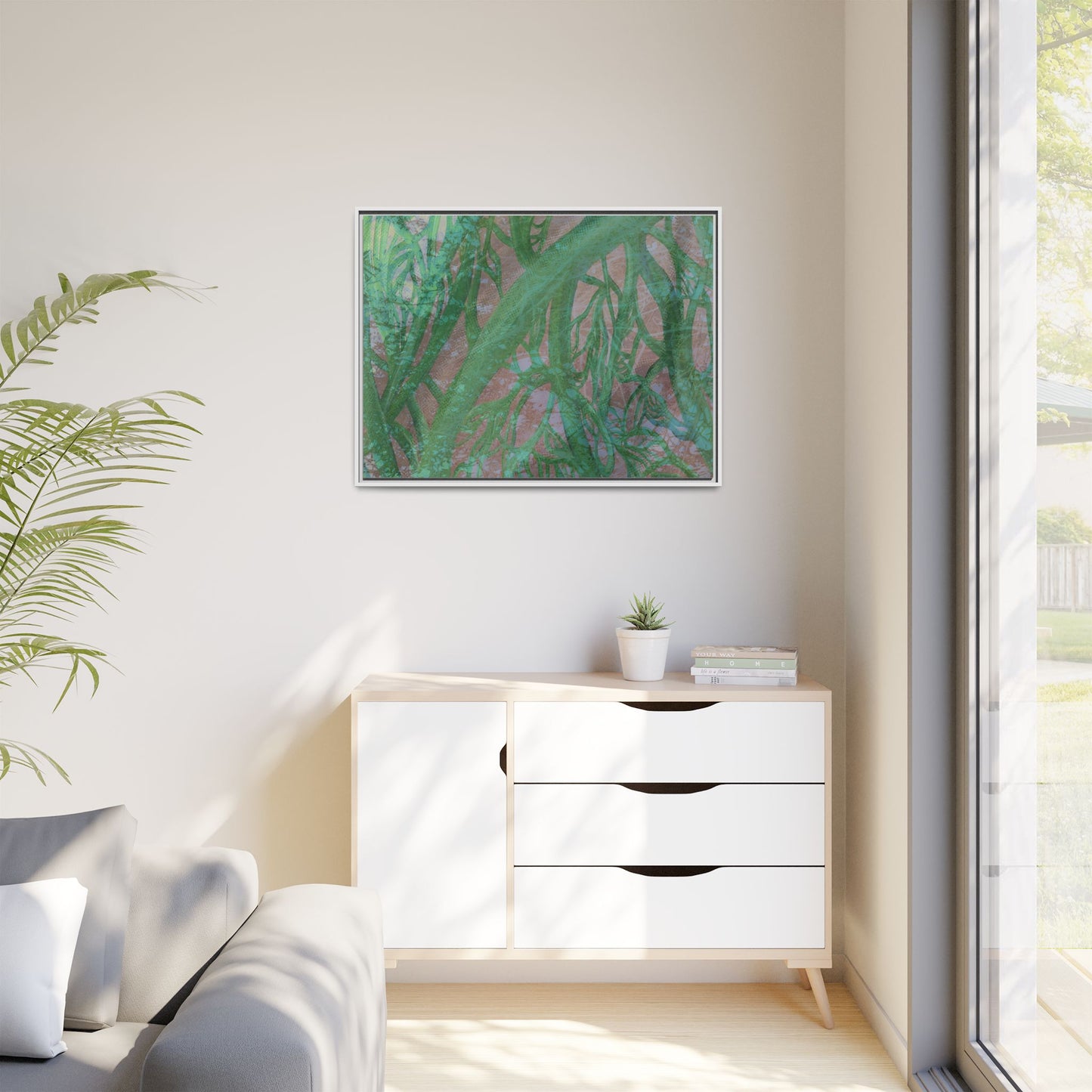 Inner Depths Framed Canvas Art