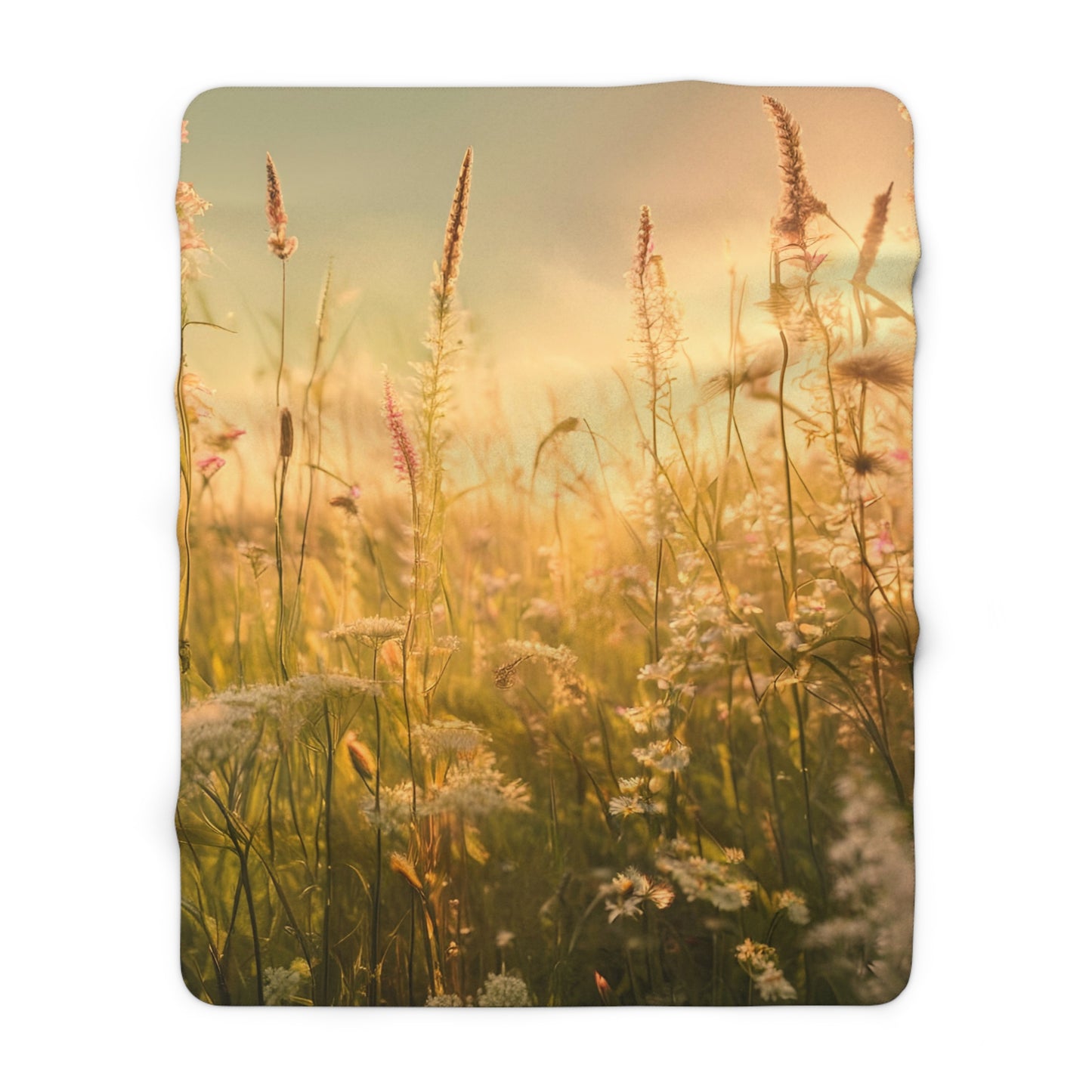 Meadow Sherpa Fleece Blanket