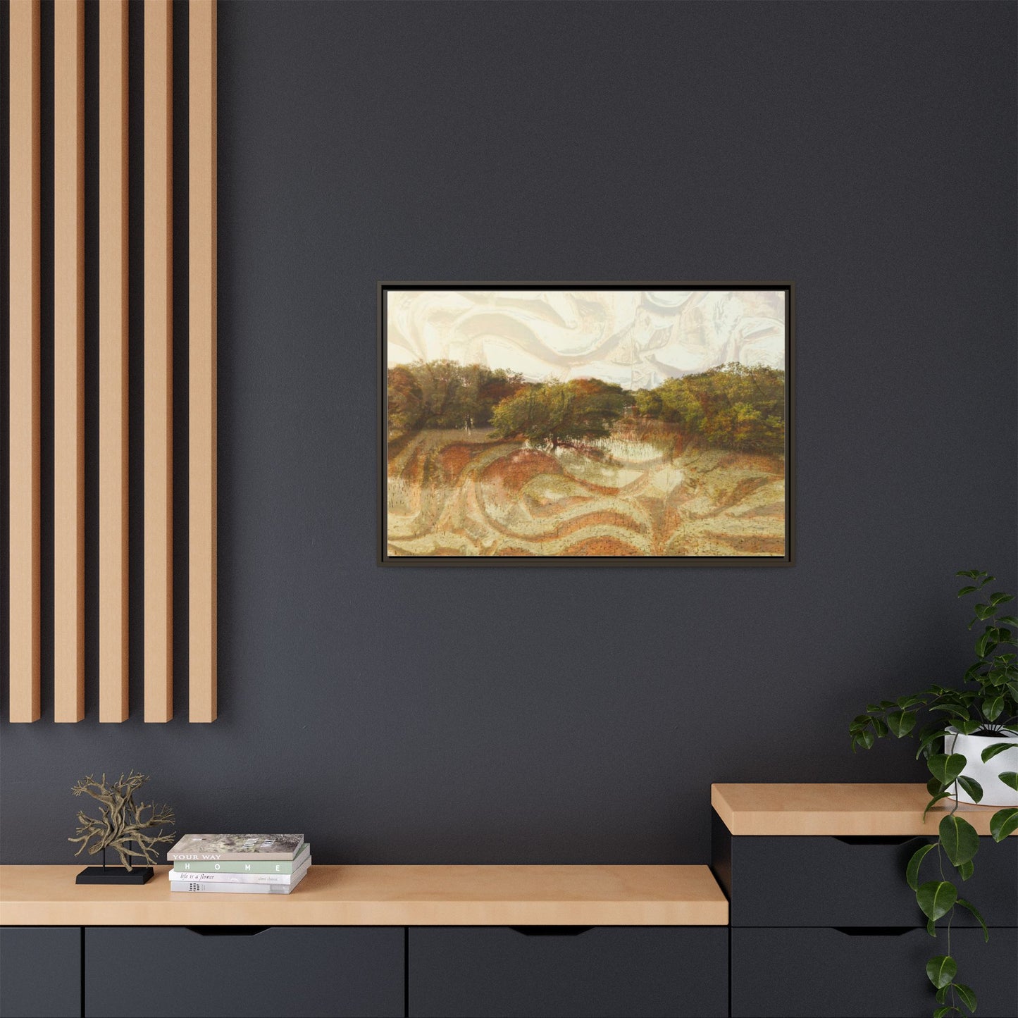Serene Mangroves Framed Canvas Art