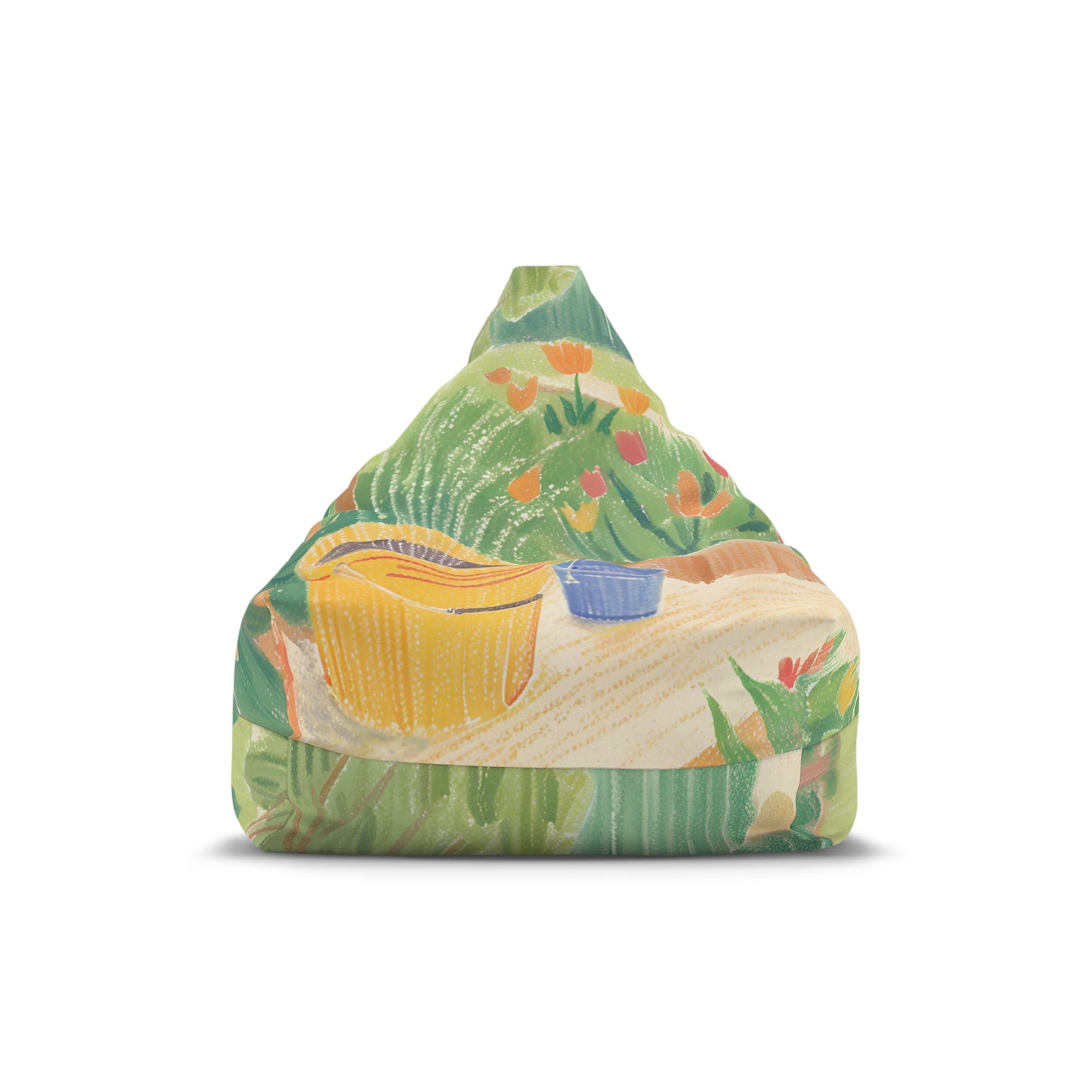 Rain Garden Bean Bag Chair Cover