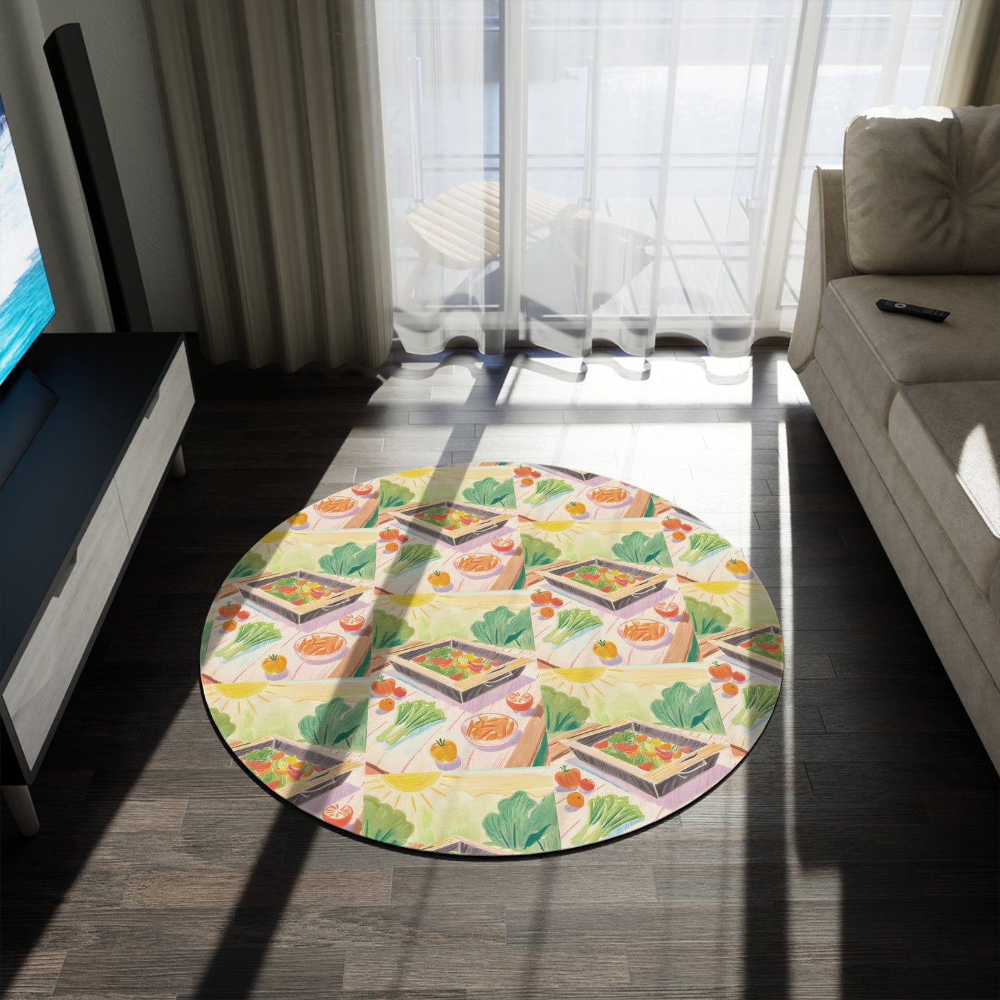 Food Round Rug