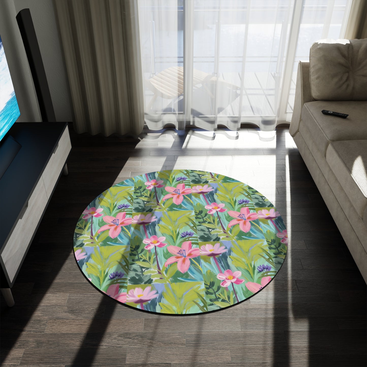 Flowers Round Rug