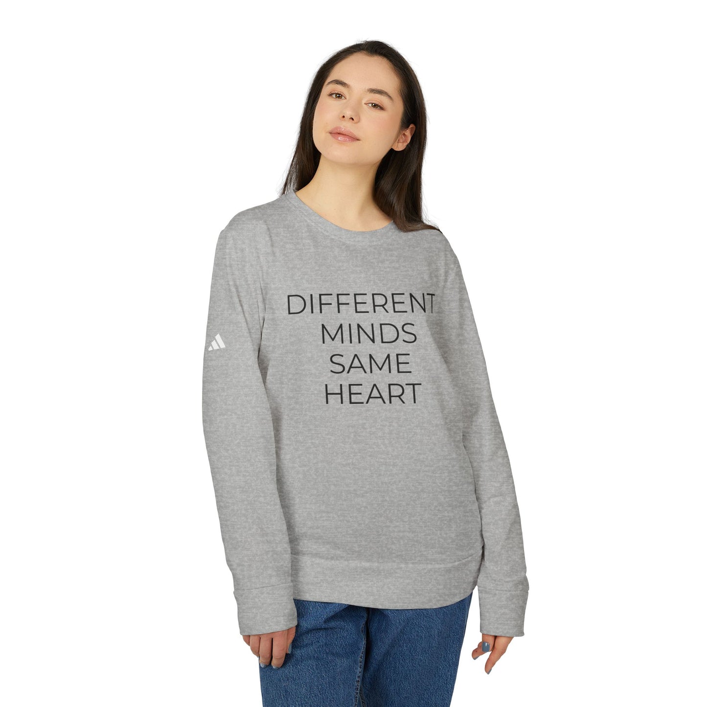Adidas x Neurodivergent Synergy Unisex Crewneck Sweatshirt - DIFFERENT MINDS SAME HEART
