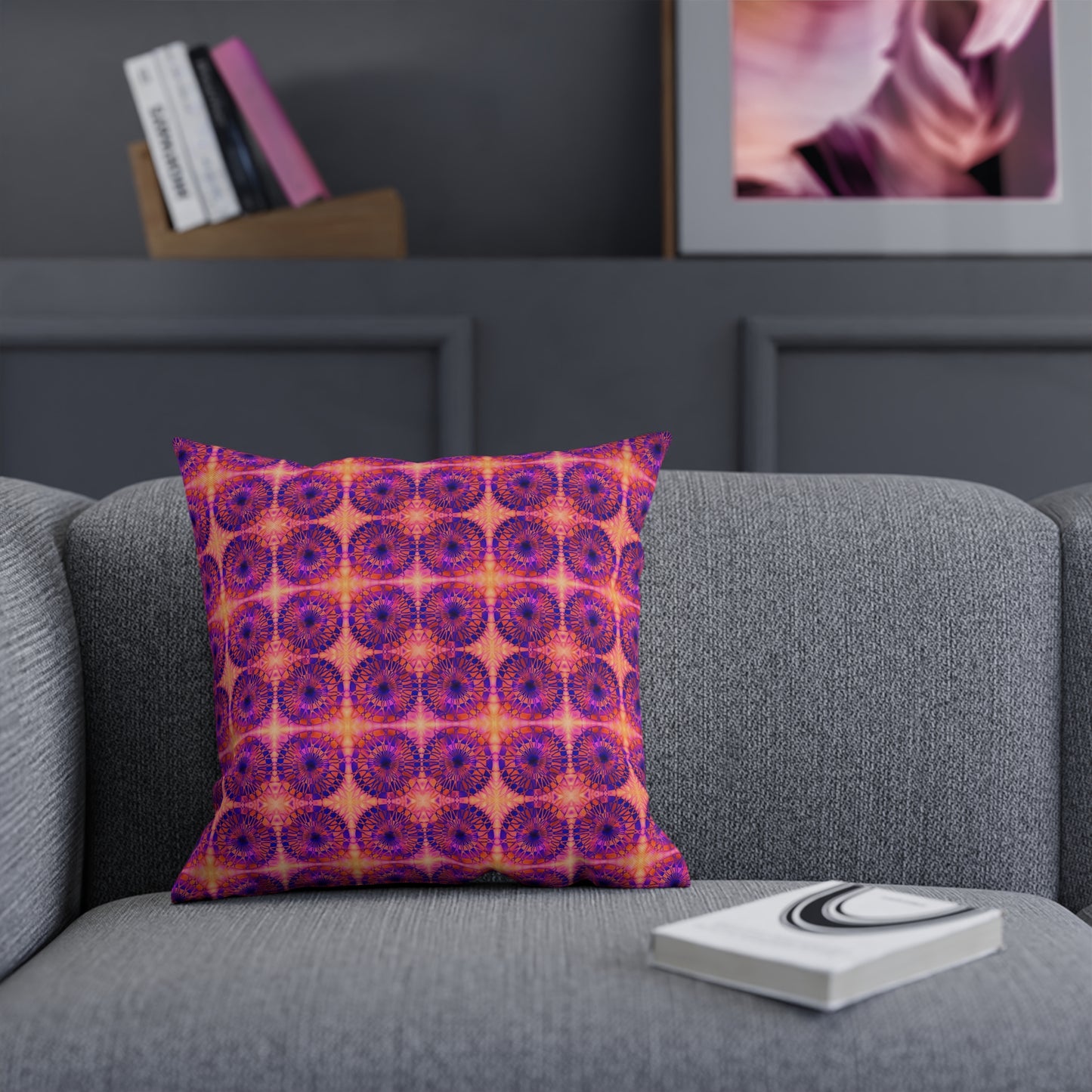 Net Circles by Uta Feinstein Pillow