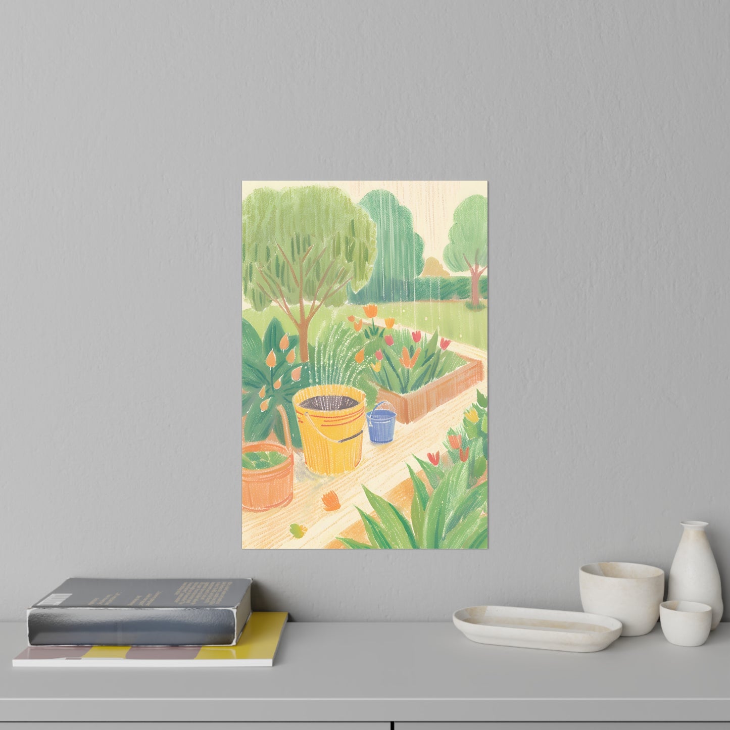 Rain Garden Wall Decals