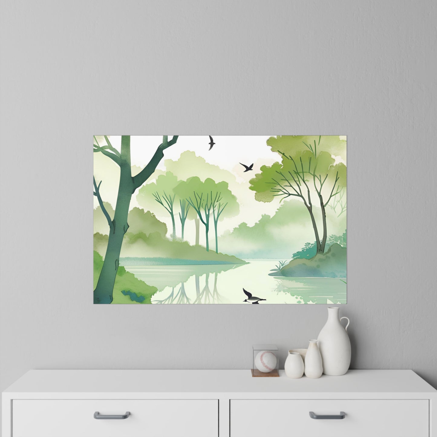Tree Lake Wall Decals
