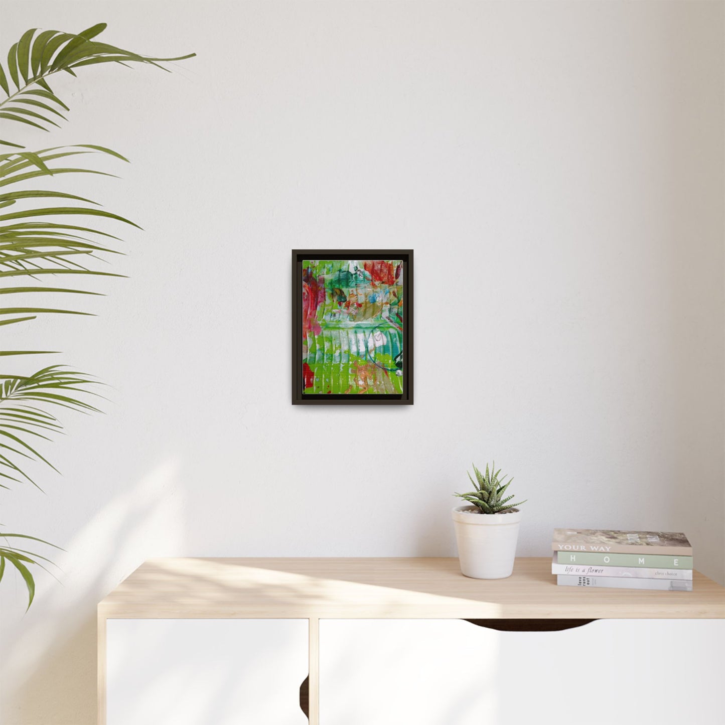 'A Mix of Life' Framed Canvas Art
