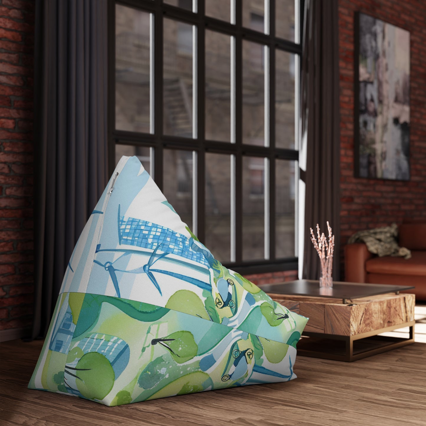 The City Bean Bag Chair Cover
