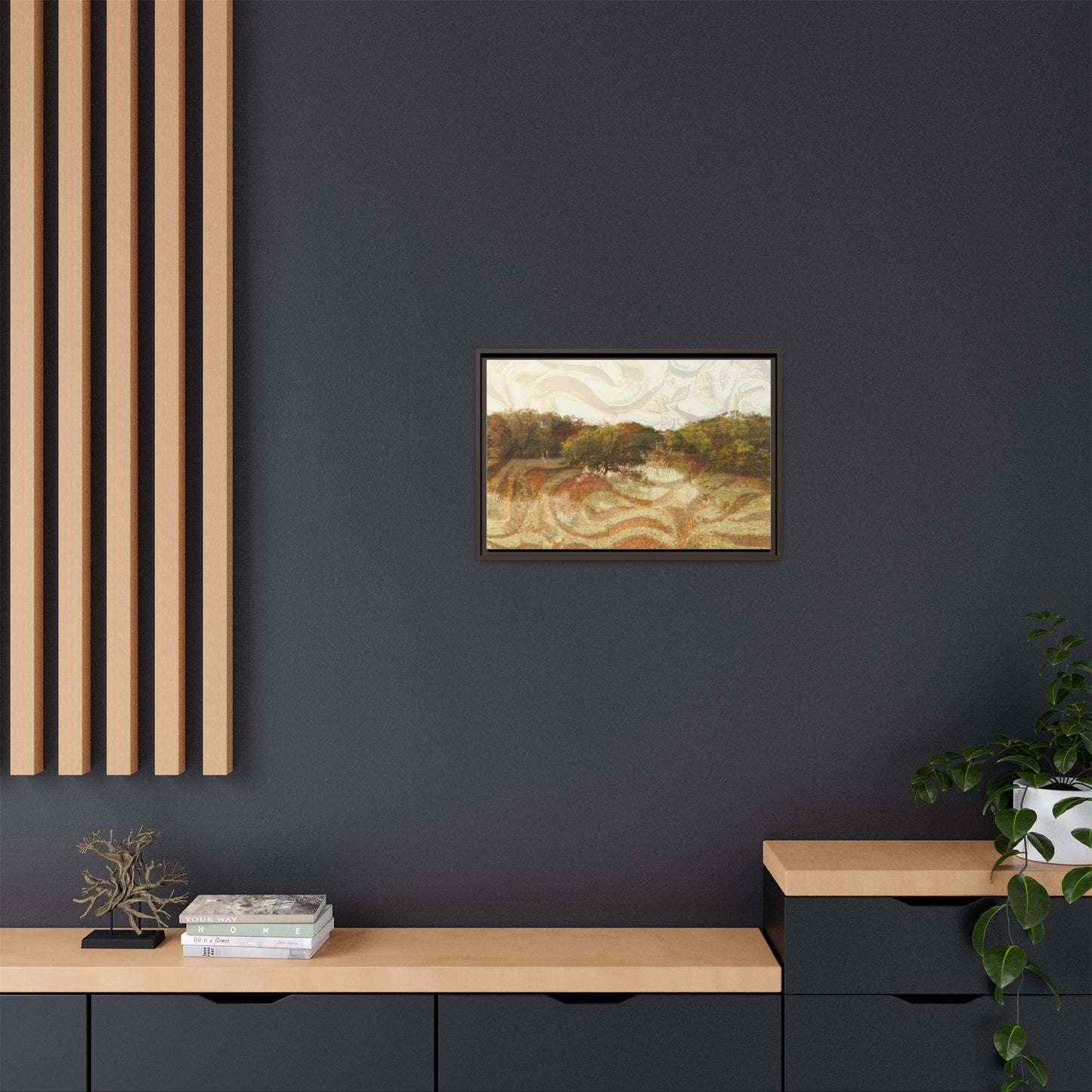 Serene Mangroves Framed Canvas Art