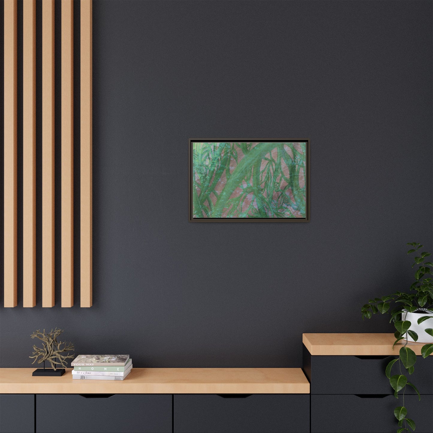 Inner Depths Framed Canvas Art