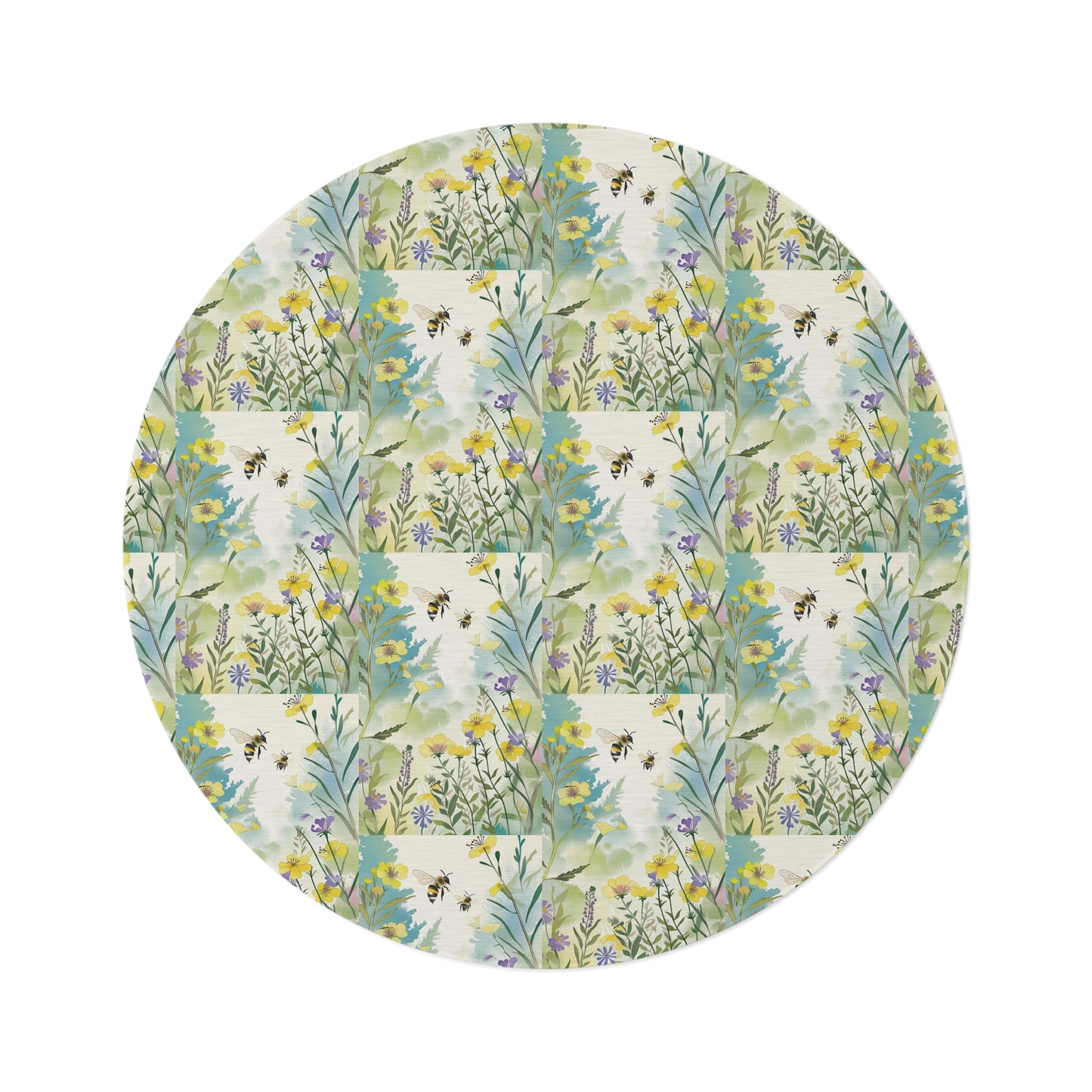 Bee Garden Round Rug